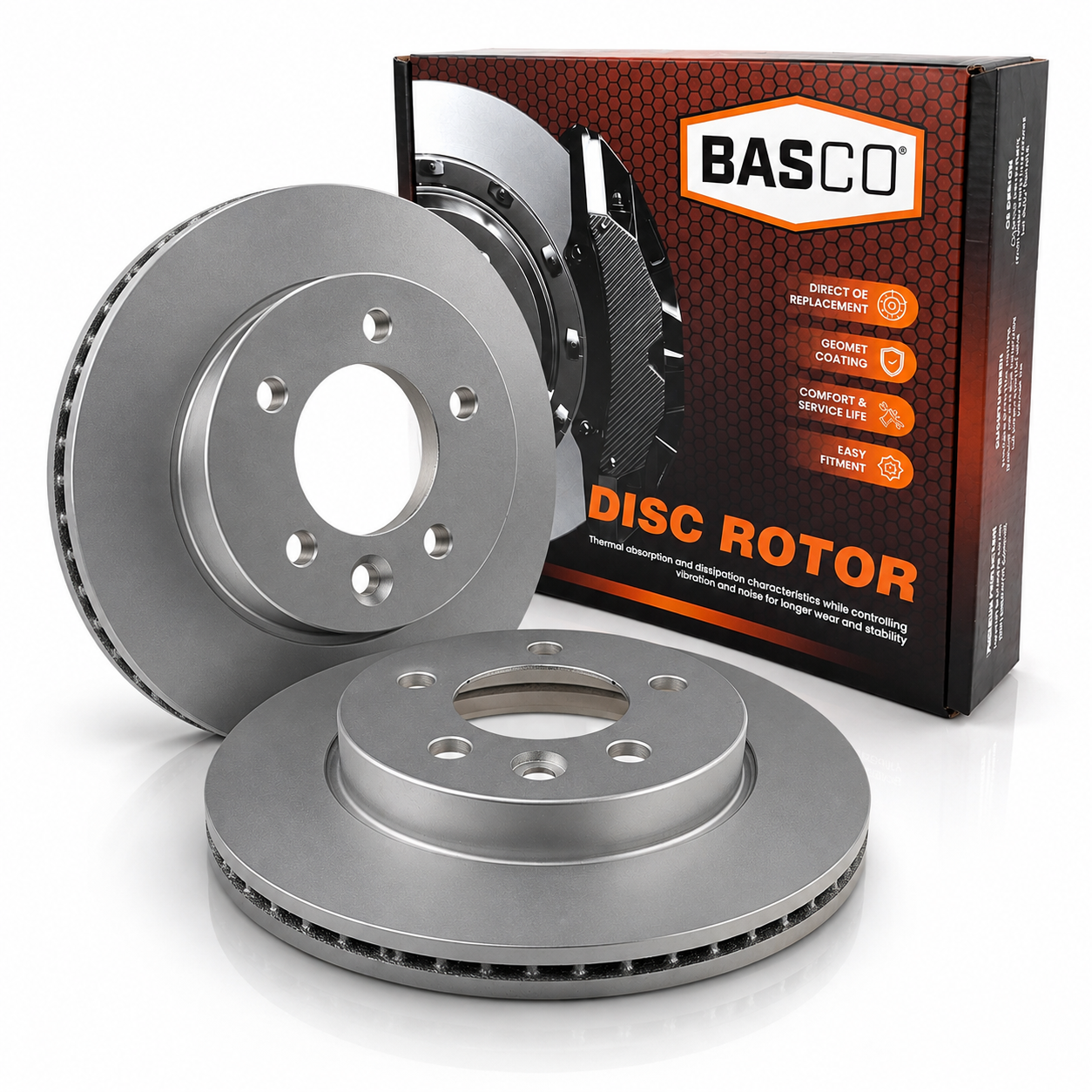 2x Front Brake Rotor for Volkswagen Amarok 2H 2.0L 2010~2022