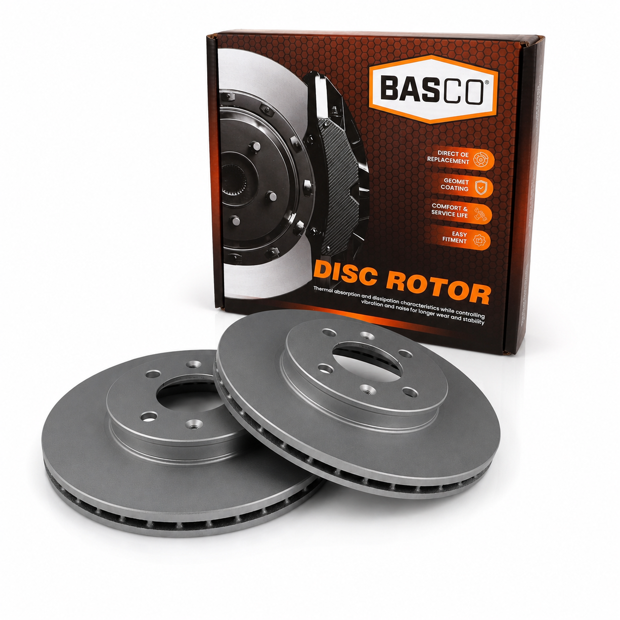 2 x Front Brake Disc Rotors for Kia Rio YB 1.4L G4LC 2017 -2027 256mm OD