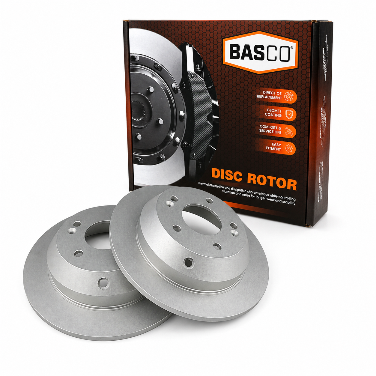 2x Rear Brake Rotor for Hyundai Santa Fe DM Kia Sorento XM 2009~2018 - OD: 302mm