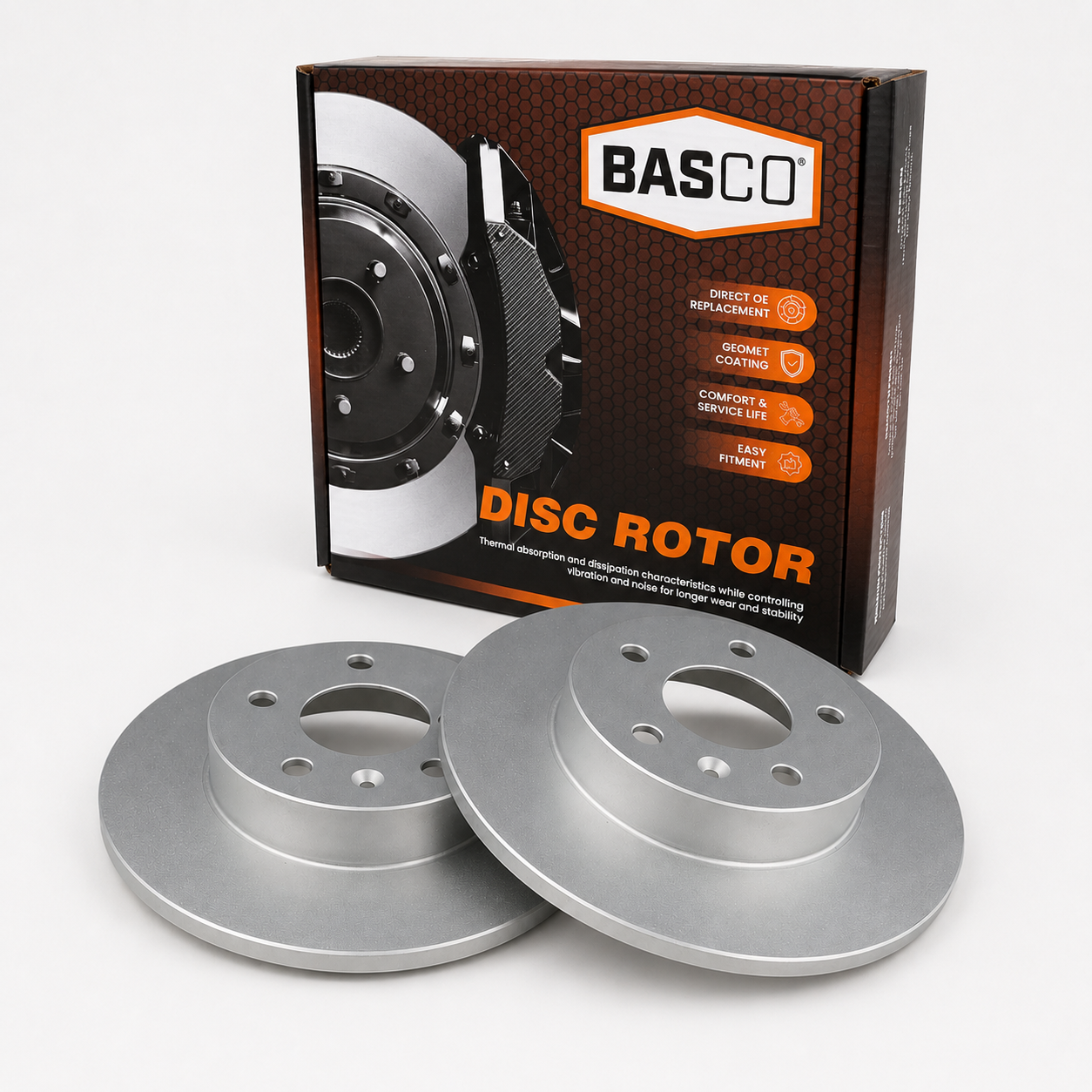 Pair Rear Brake Rotor for Holden Astra AH, TS |Opel Astra AH, H, TS, G 1998~2010