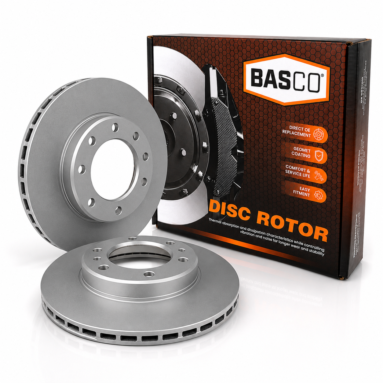 Pair Front Disc Brake Rotors for Toyota Landcruiser HJ47 HJ60 HJ75, FJ60 FJ61, BJ42, BJ60 BJ61 BJ73 BJ74 BJ75, HJ61, FJ73 FJ75, PZJ73, HZJ73 HZJ75, FZJ75, Toyota Hilux LN106, YN106, RN105 302mm