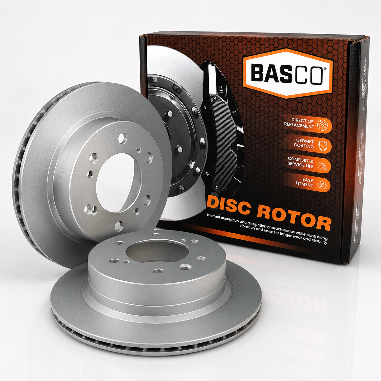 Pair Rear Brake Rotors for Mitsubishi Pajero Sport QE/QF/QG