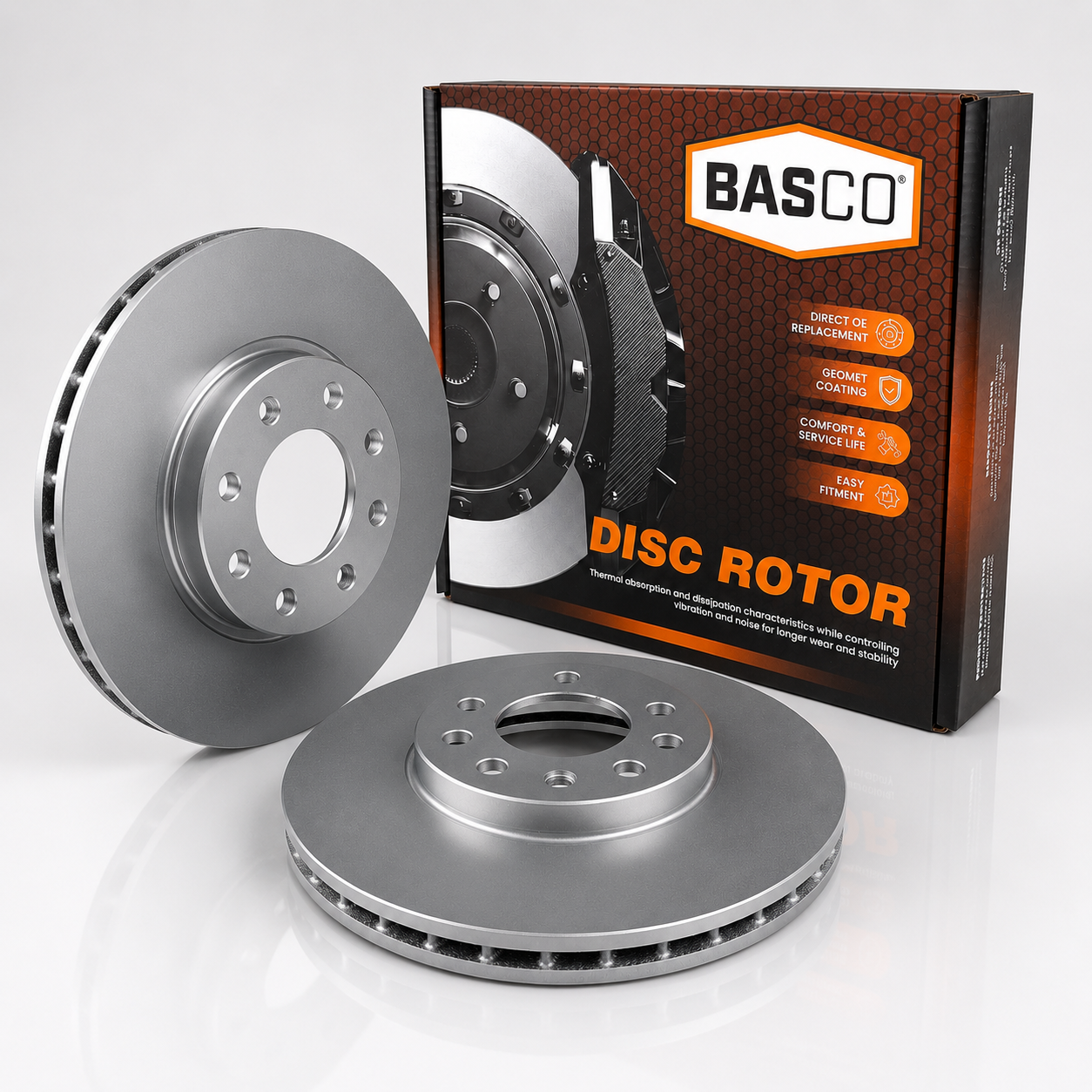 Pair Front Brake Rotors for Holden Astra AH, Astra TS, Opel Astra TS 280mm