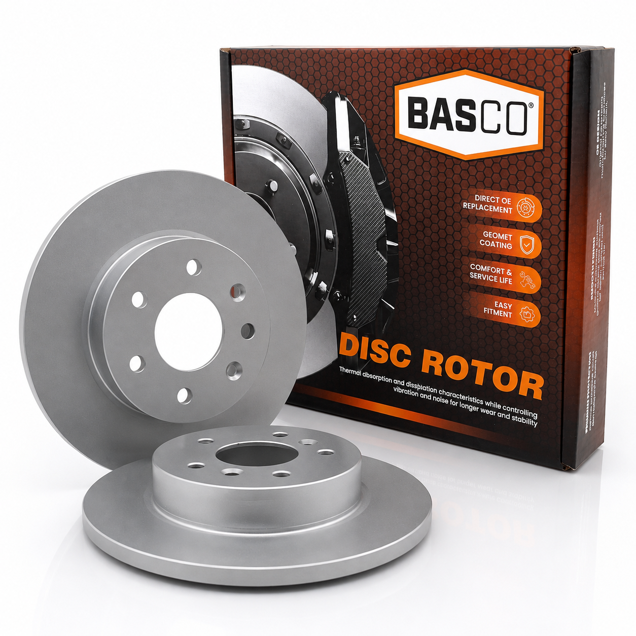 Pair Rear Brake Rotors for Nissan Qashqai J11 FWD