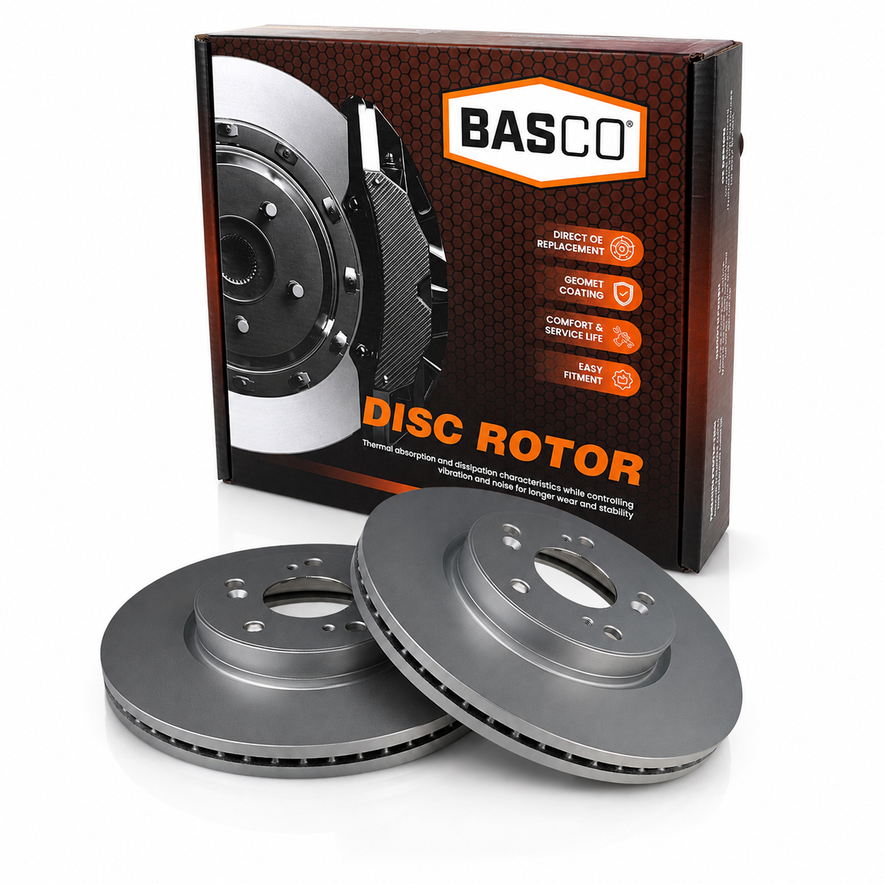 2 x Front Brake Rotor for Honda Accord CR, HRV RU RV, Odyssey RC, Vezel RU 293mm