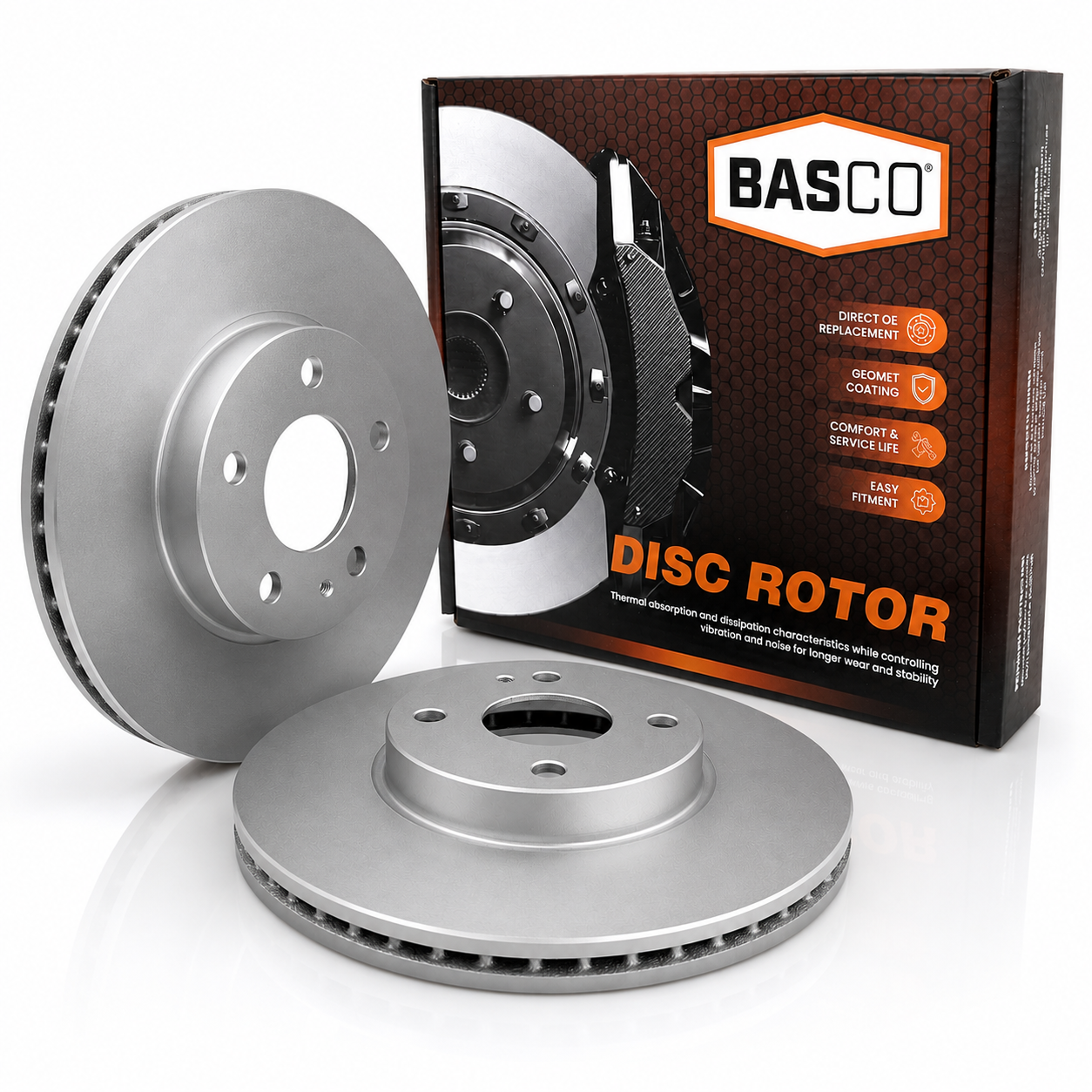 Pair Front Brake Rotors for Mazda Mazda2 DJ, MX5 ND ND2E