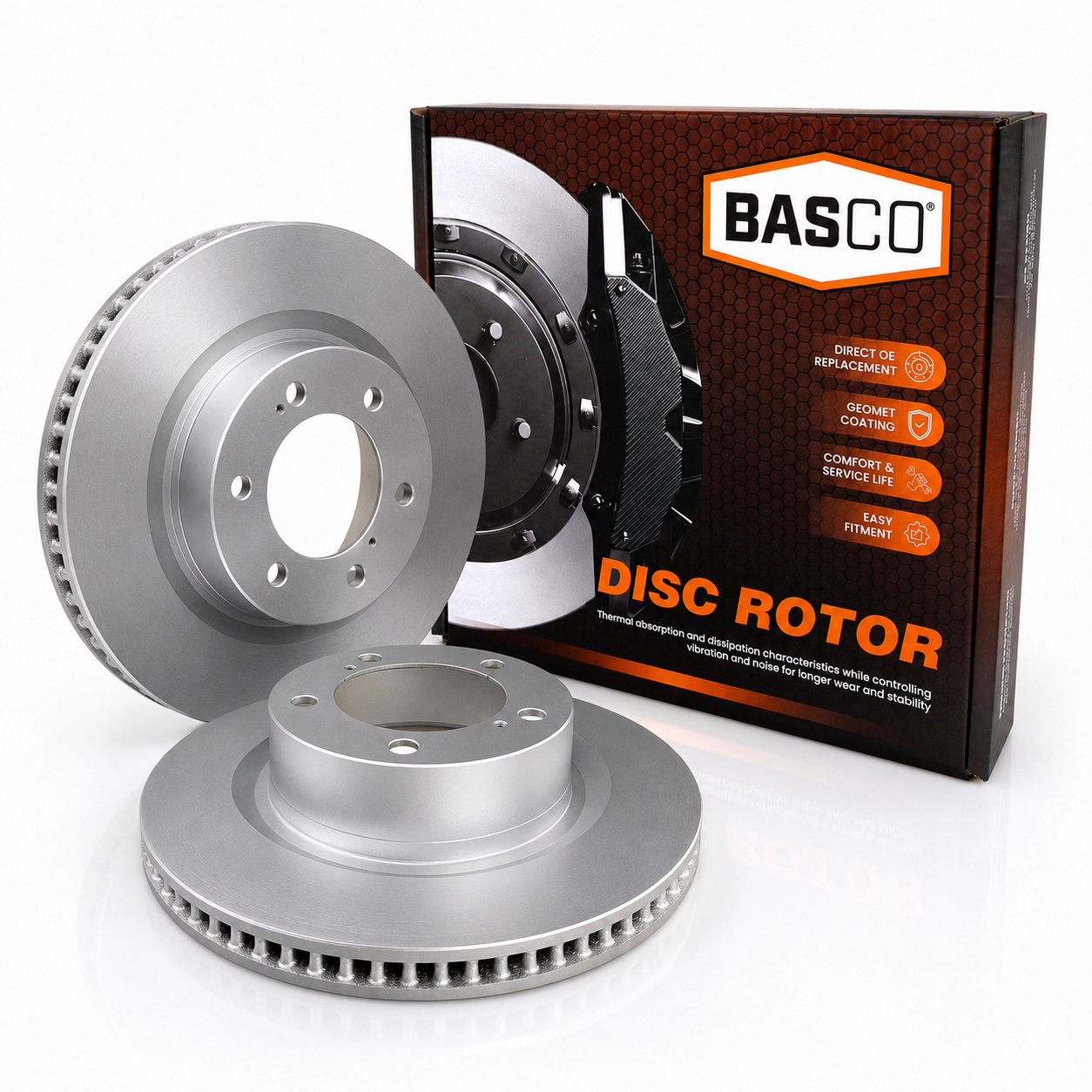 Pair Front Brake Rotors for Toyota Landcruiser VDJ200R URJ202R, Tundra USK56L USK57L, Lexus LX450D VDJ201R LX570 URJ201R 354mm