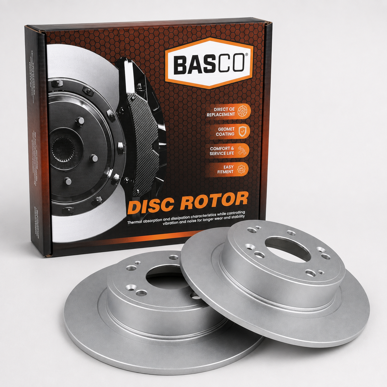 2 x Rear Brake Rotors for Honda Accord CP CU, Civic FD, HR-V RU FWD - 282mm OD