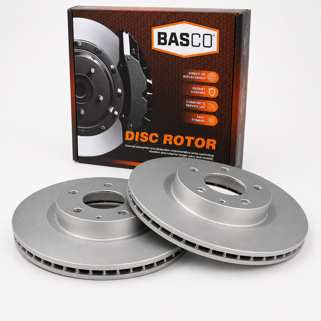 2 x Front Brake Disc Rotors for Mazda CX-3 DK, Mazda 3 BM BN 2015 Onwards 295mm