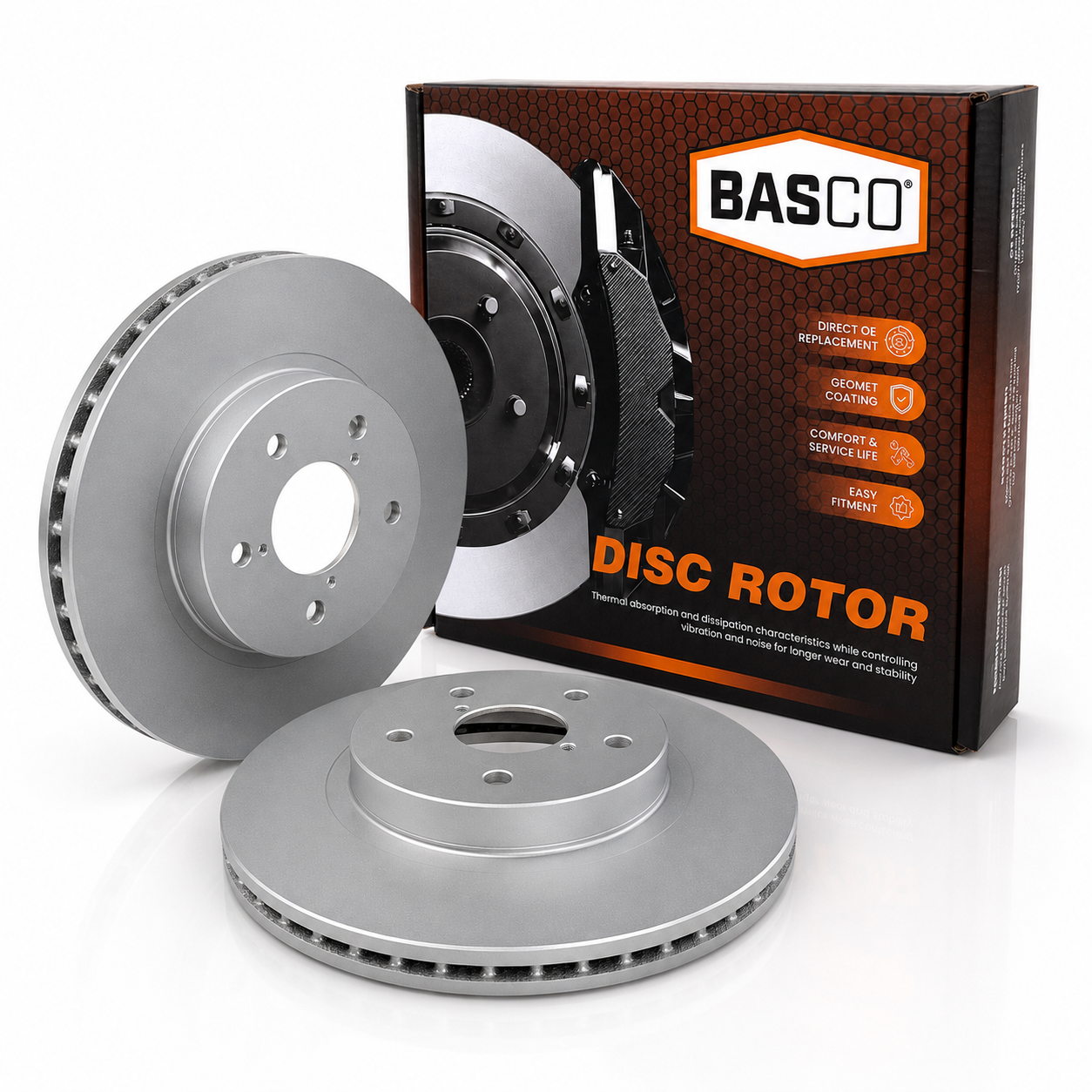 2X Front Brake Rotor for Subaru Forester SK SK9 FB25C 2018-2025 293.5mm Rotor