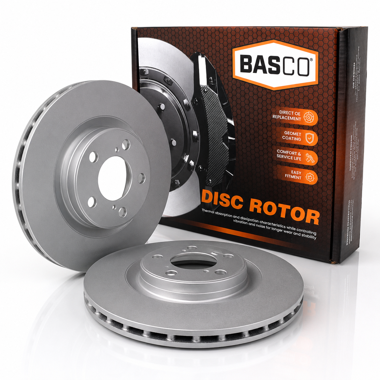 Pair Front Disc Brake Rotors for Haval Jolion 2021~On 310mm