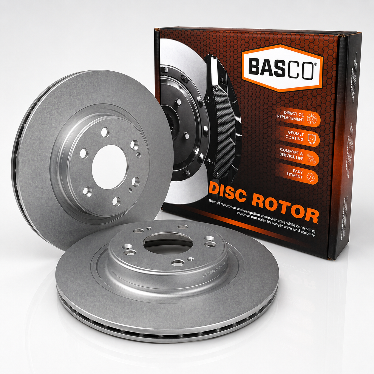 Pair (2) Rear Disc Brake Rotors for Haval Jolion 2021~On 295mm
