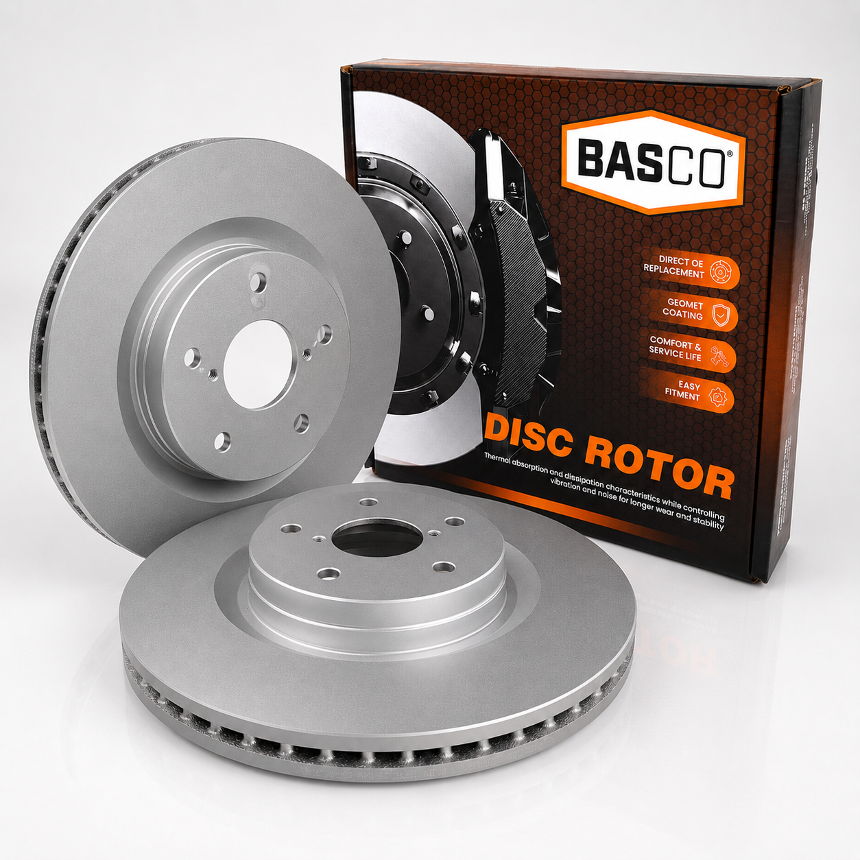 Pair Front Brake Rotors for Subaru Forester SK, Outback B16, WRX VB VN 2018~On