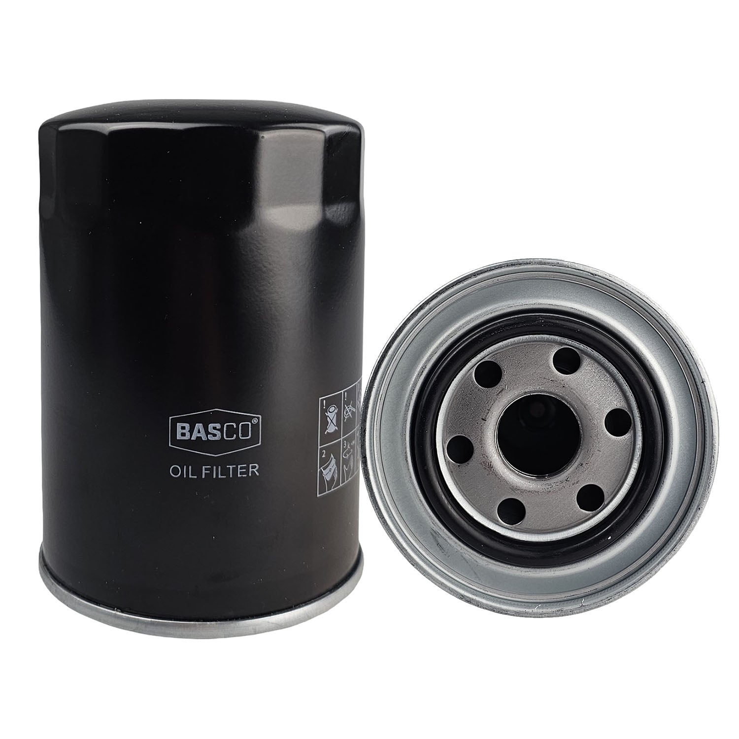 Basco Oil Filter Interchangeable with Z372 C-1012 WZ372 ME013307 for Mitsubishi