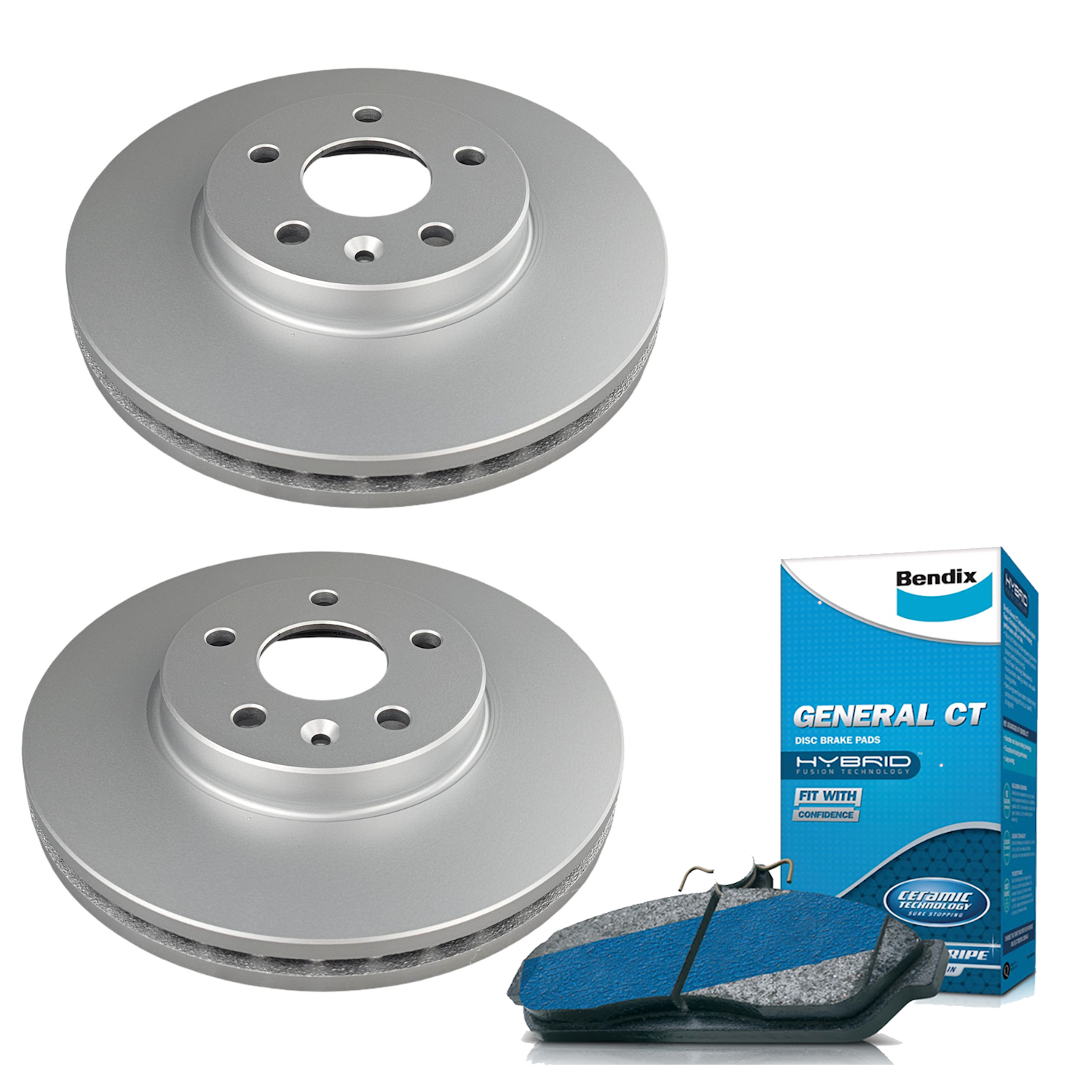 Bendix Front Brake Pads + Rotors for Holden Barina TM, Barina RS TM, Cruze CD / CDX JG, Cruze CD JG, Cruze JH, Cruze JH / CD / CDX