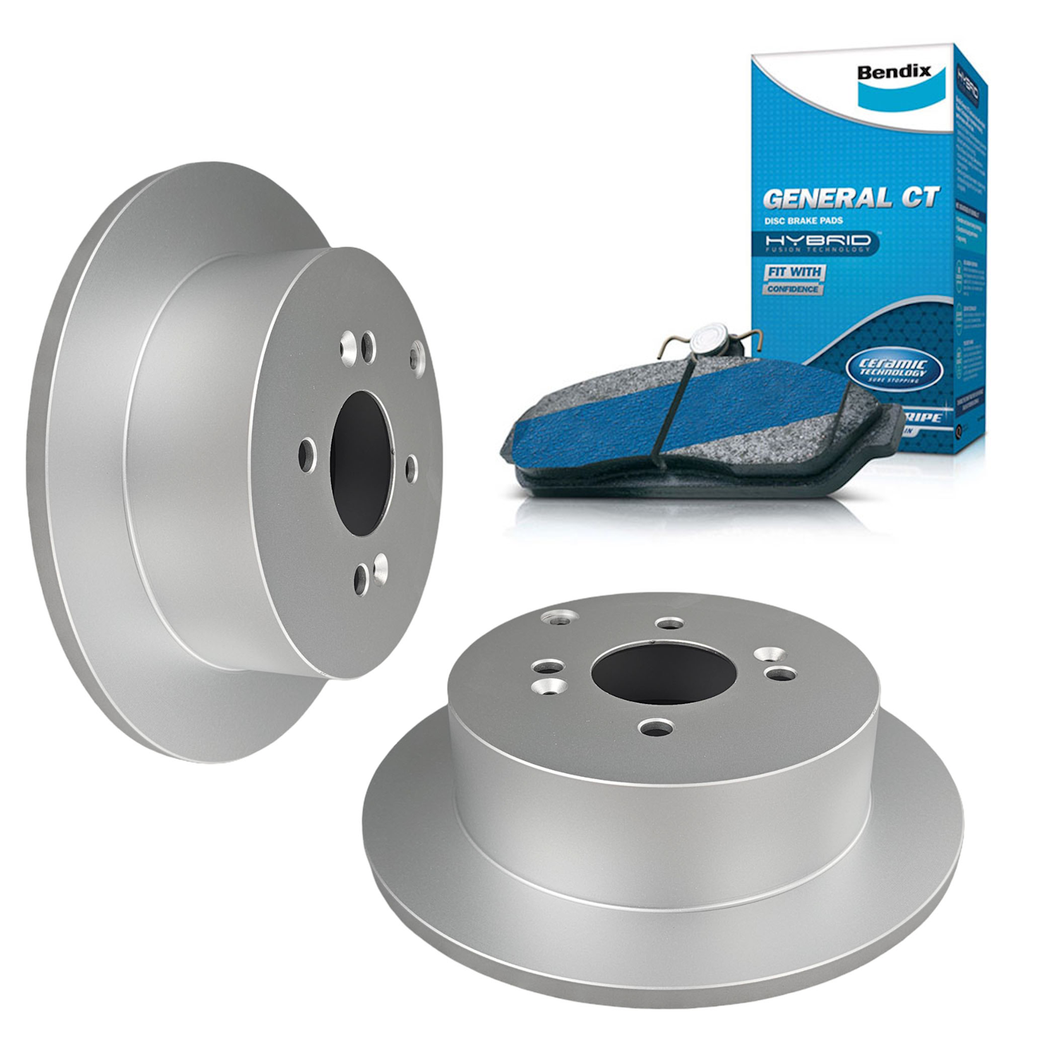 Bendix Rear Brake Pads + Rotors for Hyundai Getz TB