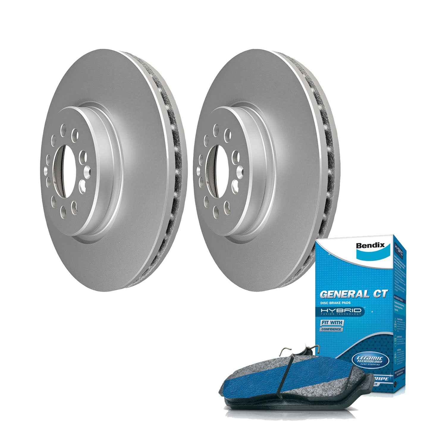 Bendix Front Brake Pads + Rotors for MG ZS Essence, ZS Soul Excite, ZST DB2466-GCT