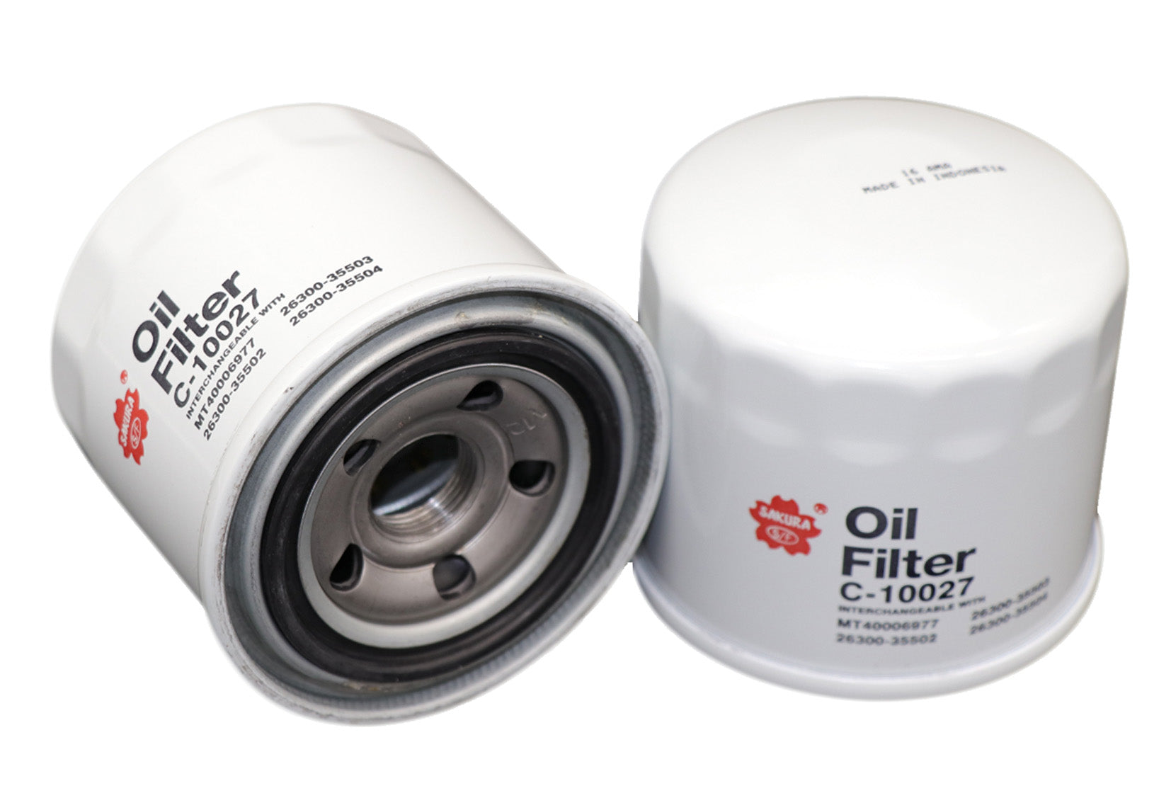 C-10027 - Sakura Oil Filter Equivalent to Ryco Z892 & 26300-35504