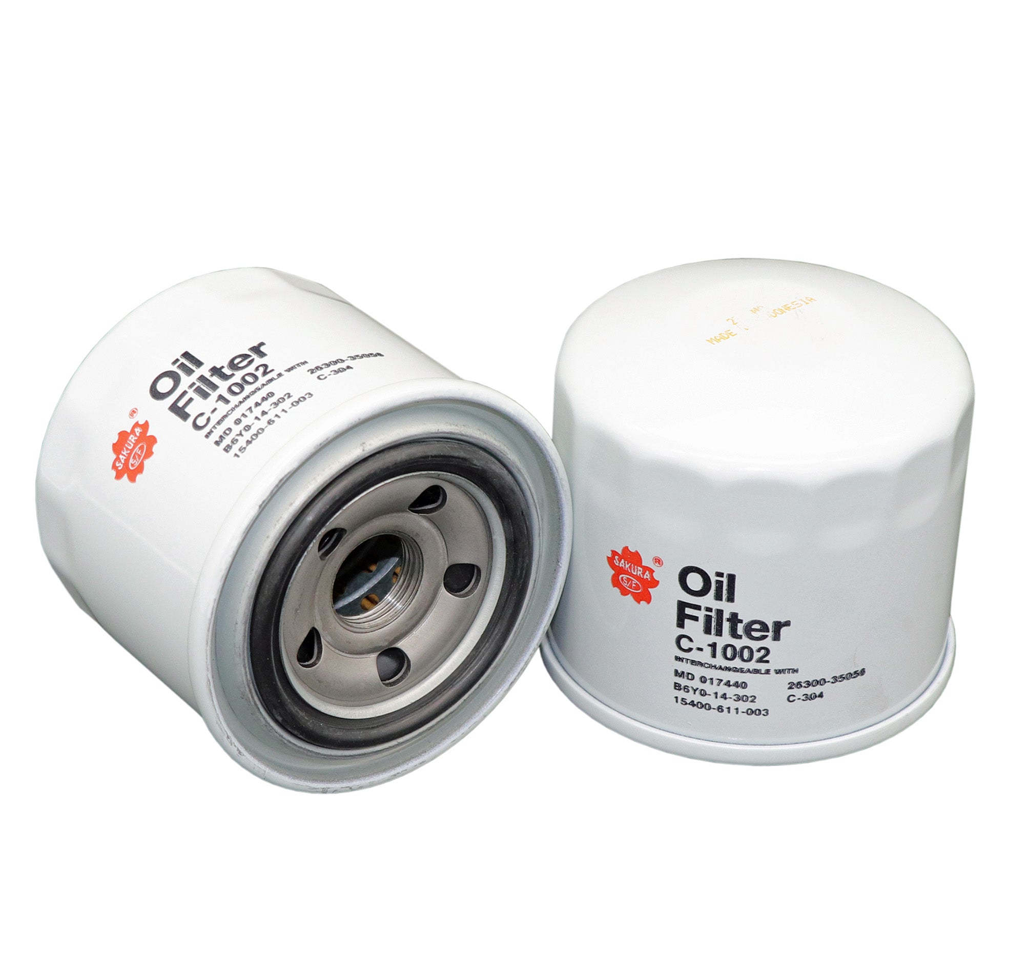 C-1002 - Sakura Oil Filter Equivalent To Ryco Z637 for Kia Mitsubishi Hyundai