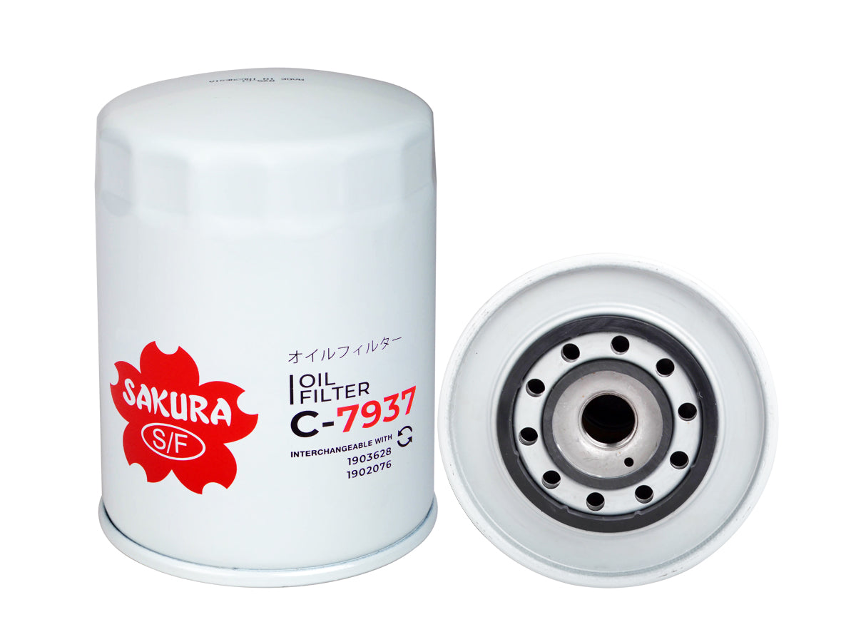 C-7937 - Sakura Oil Filter for Fiat Ducato | Iveco Daily 50C15, Eurocargo ML75, Turbodaily 49.12 - Interchangeable With LF3481 / 1903628 IVECO / 1902047 FIAT