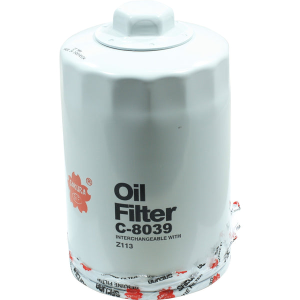 C-8039 - Sakura Oil Filter Equivalent to Ryco Z113 for
