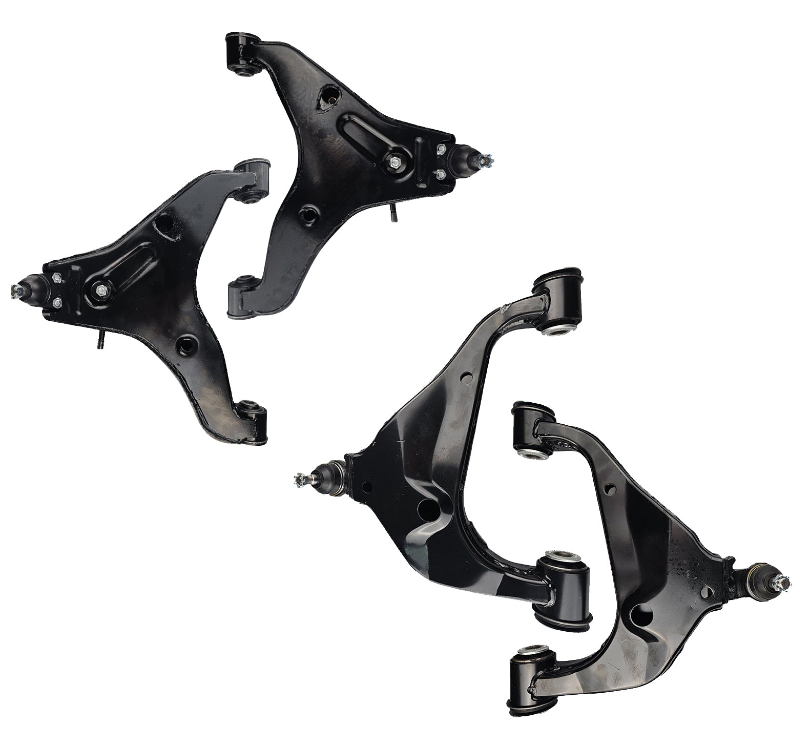 Front Upper & Lower Control Arm Kit for Mitsubishi Triton MQ MR 2.4L 4G64 4N15 / Pajero Sport QE QF QG 2.4L 4N15 2015-2025 For Non Lifted Models