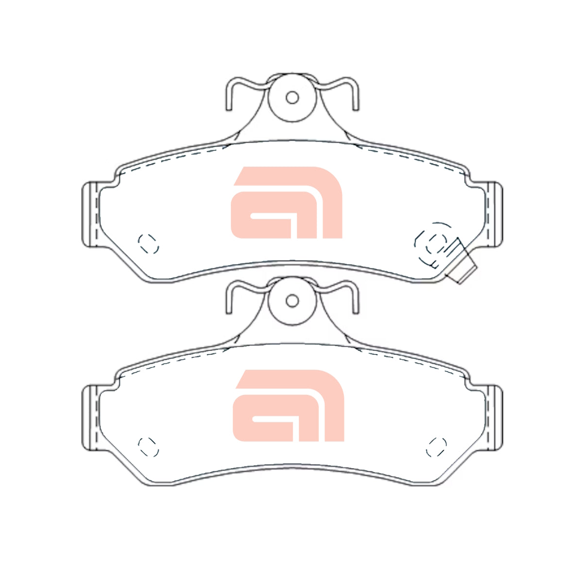Rear Disc Brake Pad Set for Toyota Camry ACV36R ACV40R ASV50 MCV36R Aurion GSV40 GSV50 & Avalon MCX10 4cyl 2.4L 2AZ 2.5L 2AR V6 3.0L 1MZ 3.5L 2GR 2002 to 2017 - Models with PBR Calipers - DB1475