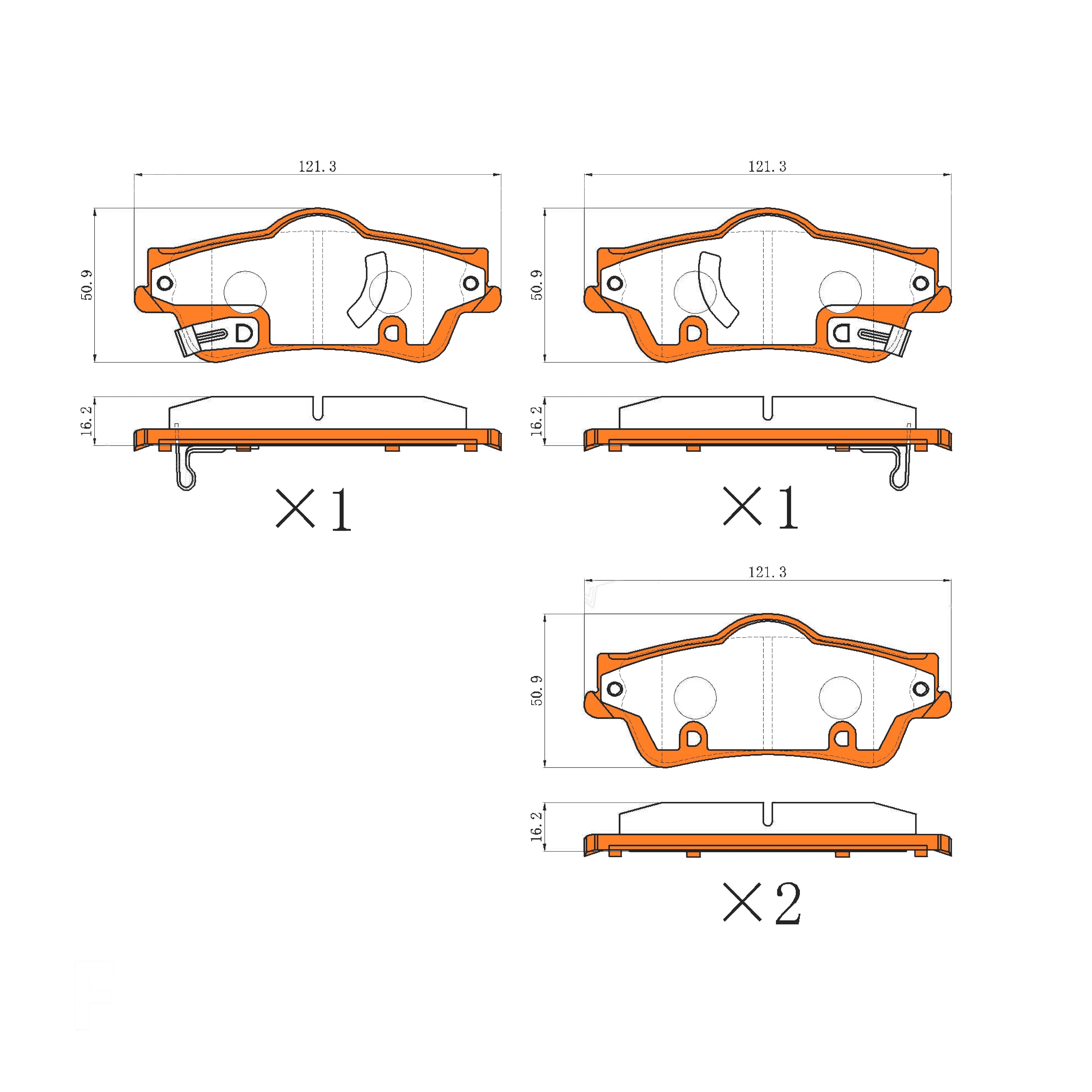 Rear Brake Pad Set for Holden Calais VE Commodore VE VF Statesman Caprice WM