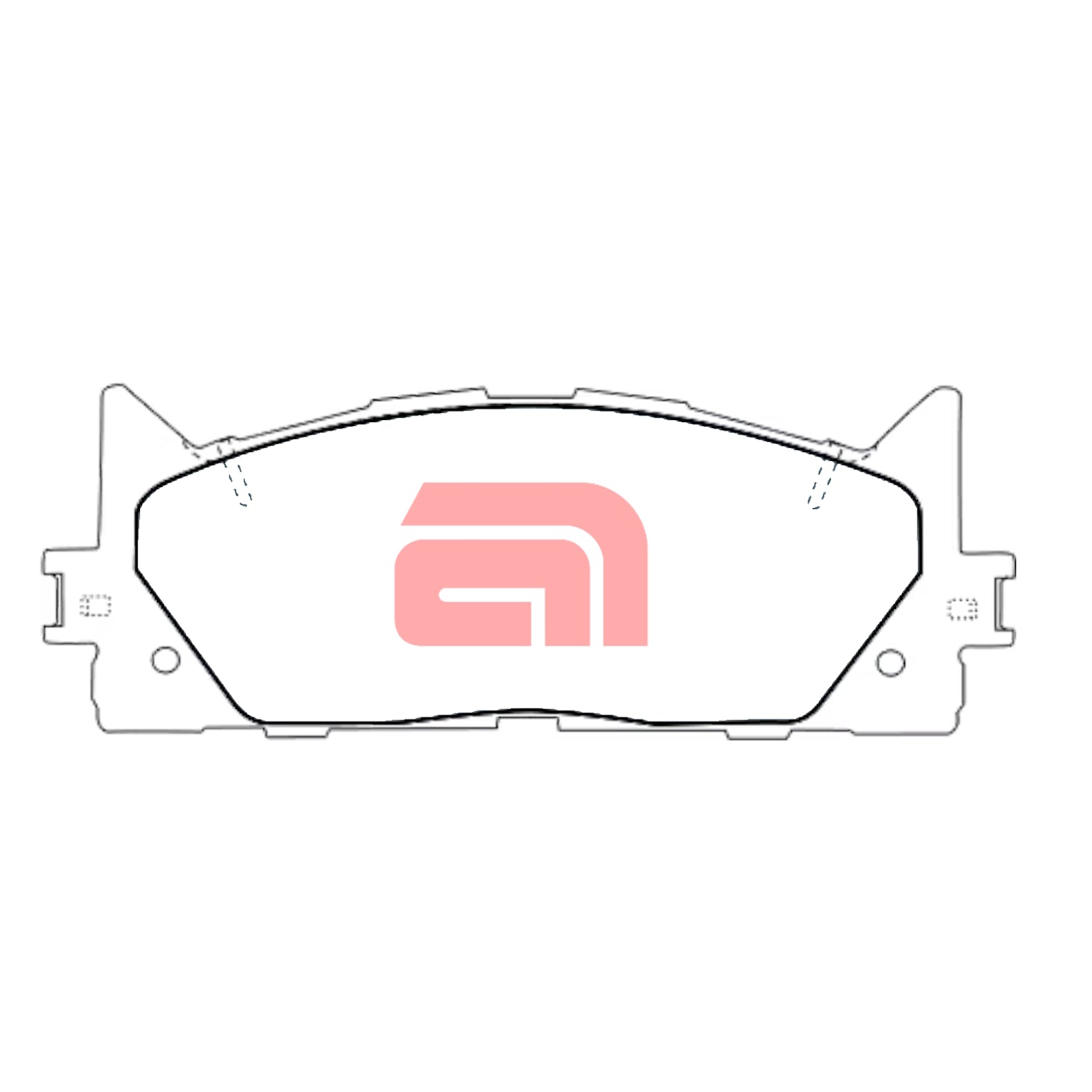 Front Disc Brake Pads Set for Toyota Camry ACV40 & Aurion GSV50 Akebono Caliper - DB1800