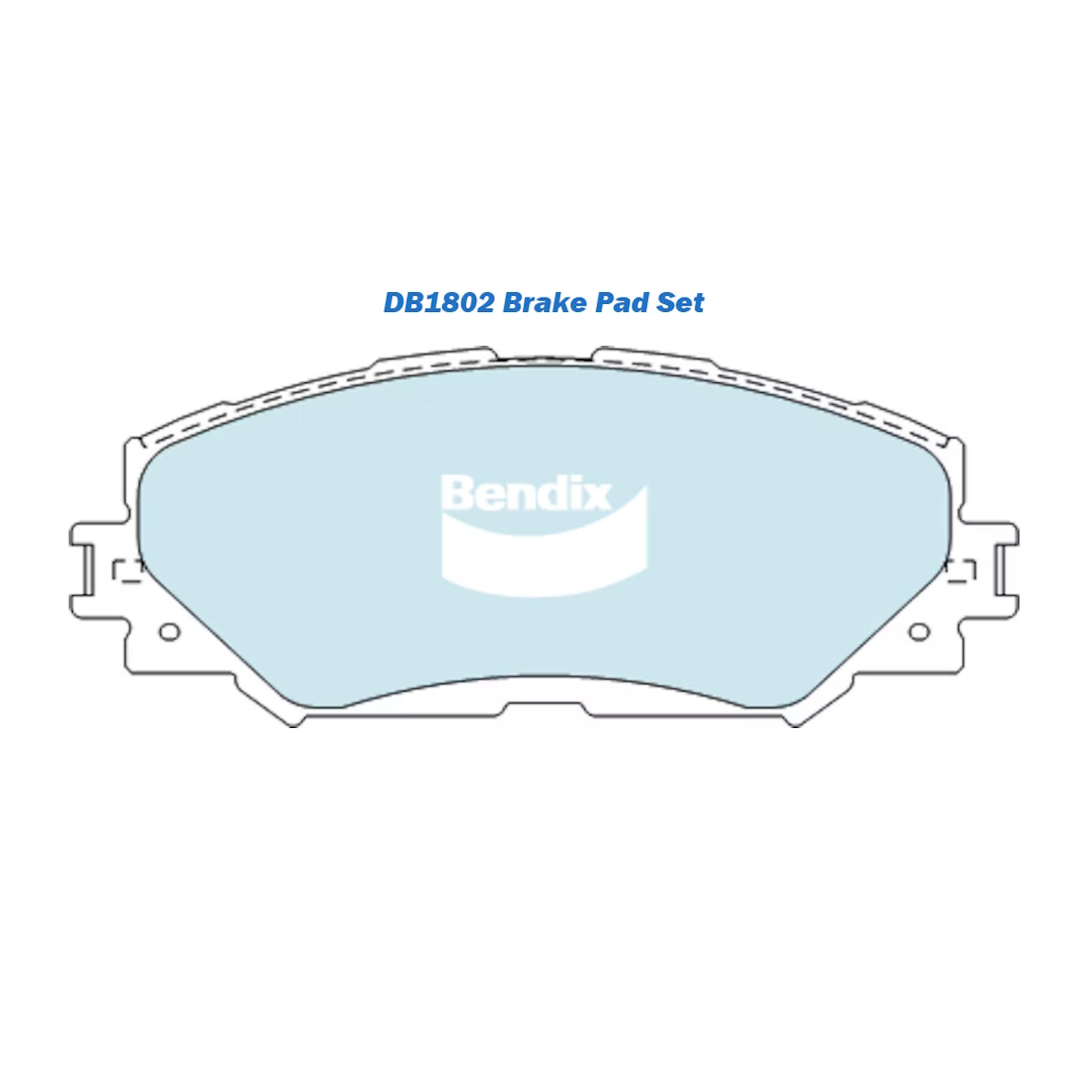 Bendix Front Brake Pad Set for Toyota Auris Corolla RAV4 Rukus - DB1802GCT