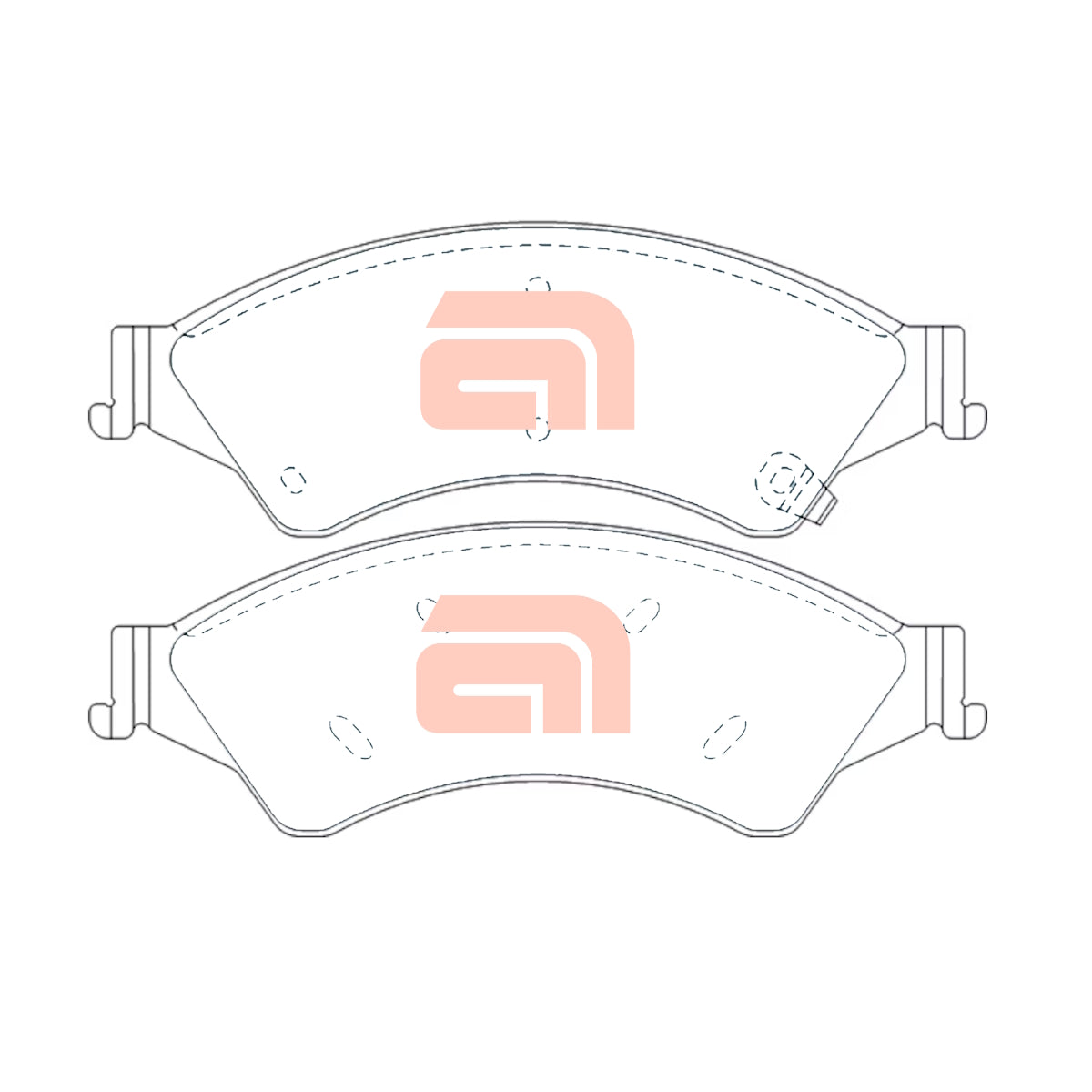 Front Ceramic Disc Brake Pads Set for Ford Ranger PX1 PX2 PX3 & Mazda BT-50 BT50 UP UR