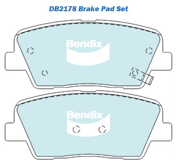 Bendix Brake Pad Set for Hyundai Santa Fe CM DM | Kia Sorento XM -  DB2178-4WD