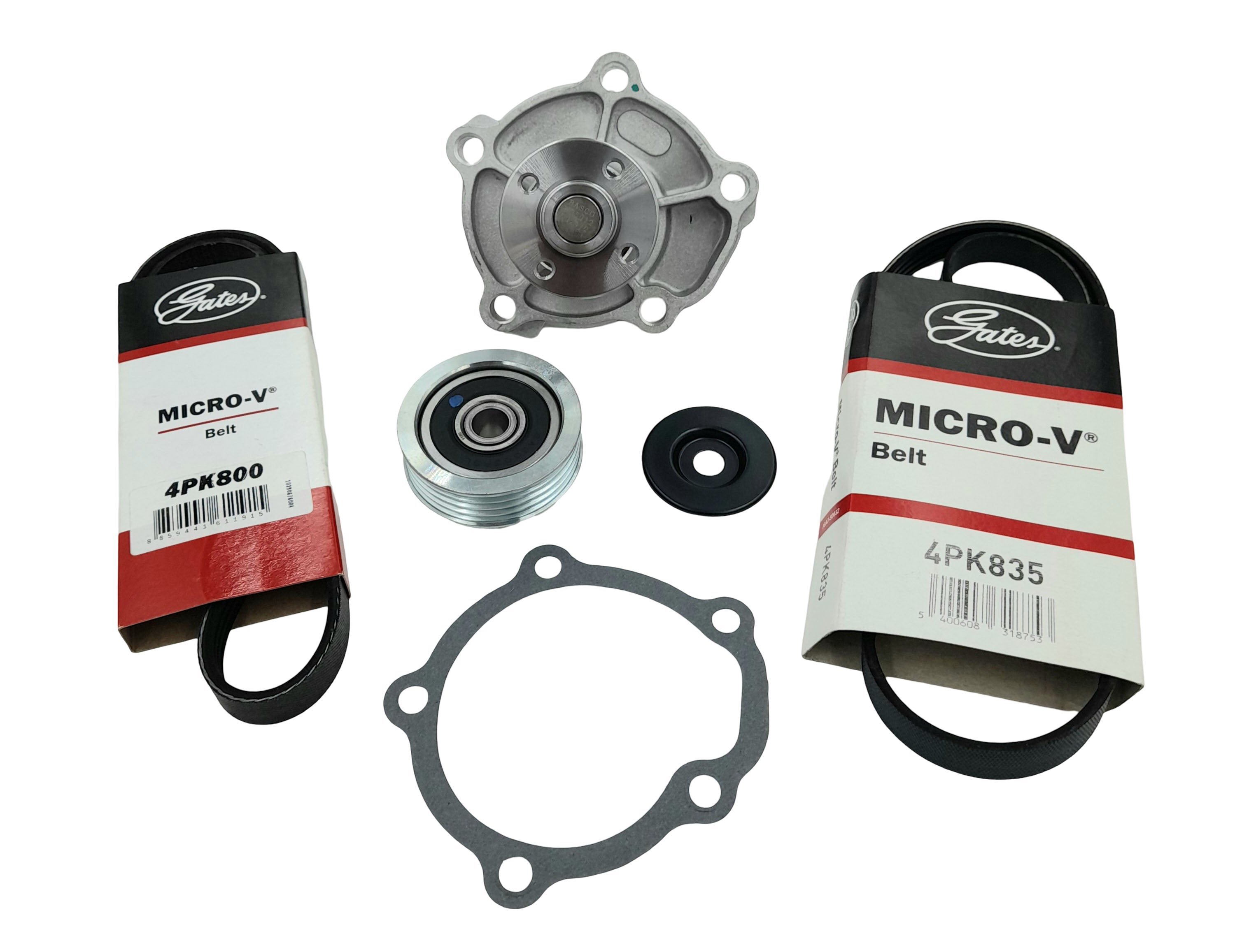 Drive Belt AC Belt Tensioner & WP Kit For Suzuki Swift EZ RS415 1.5L 2004-3/2008