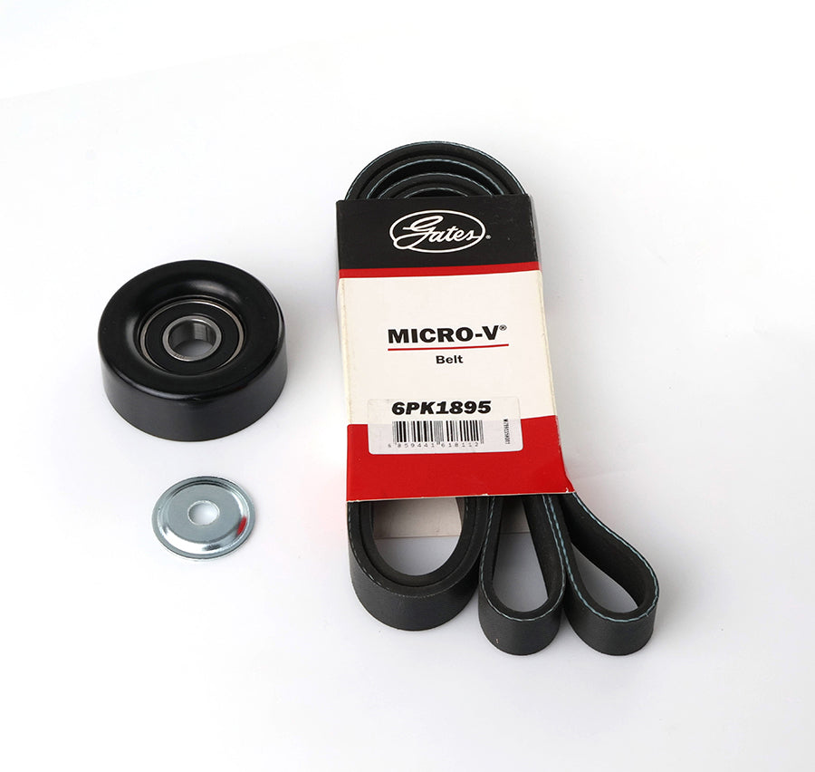 Drive Belt & Tensioner Pulley for Daewoo Lacetti Nubira Holden Vectra