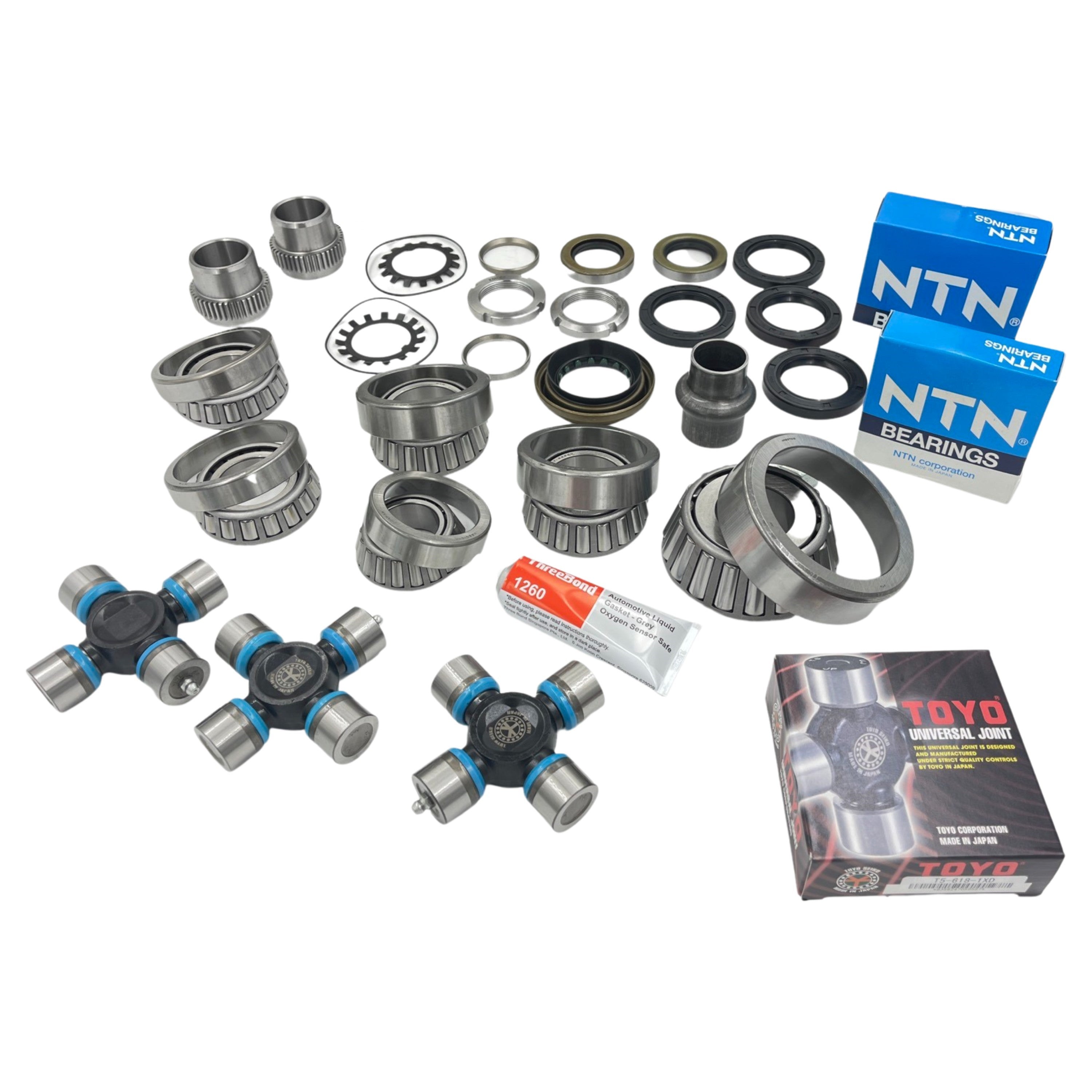 Rear Diff & Wheel Bearing + Uni Joint Kit for Ford Ranger PJ PK Mazda