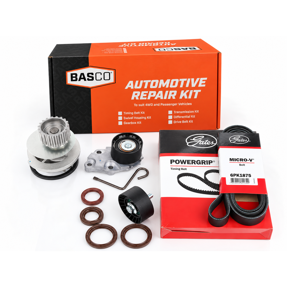 Timing Belt Kit + WP + DB for Holden Barina TK F16D3 1.6L DOHC