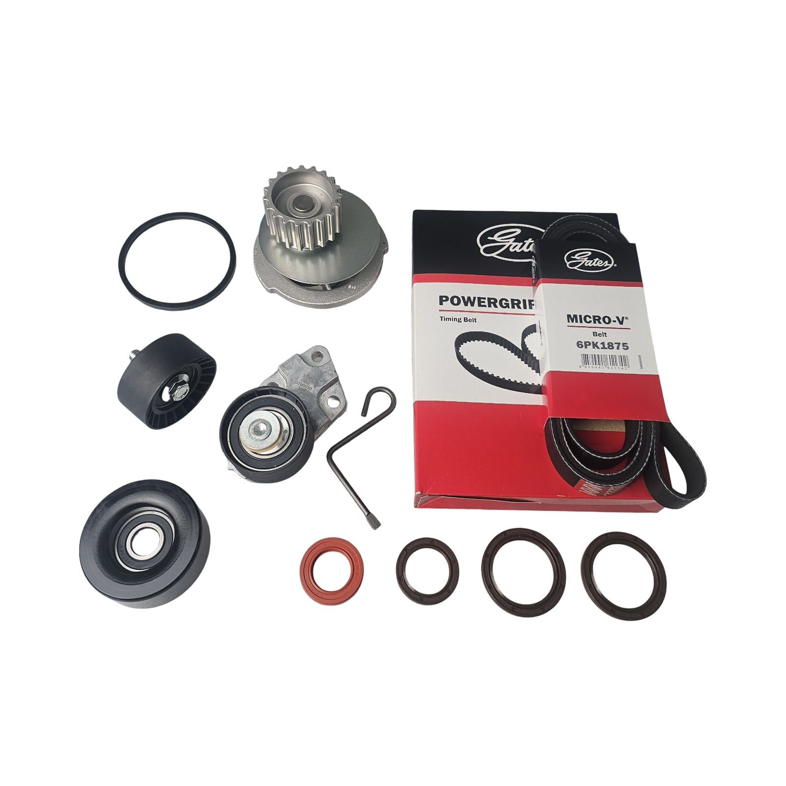 Timing Belt Kit + WP + DB + EP for Holden Barina TK F16D3 1.6L DOHC