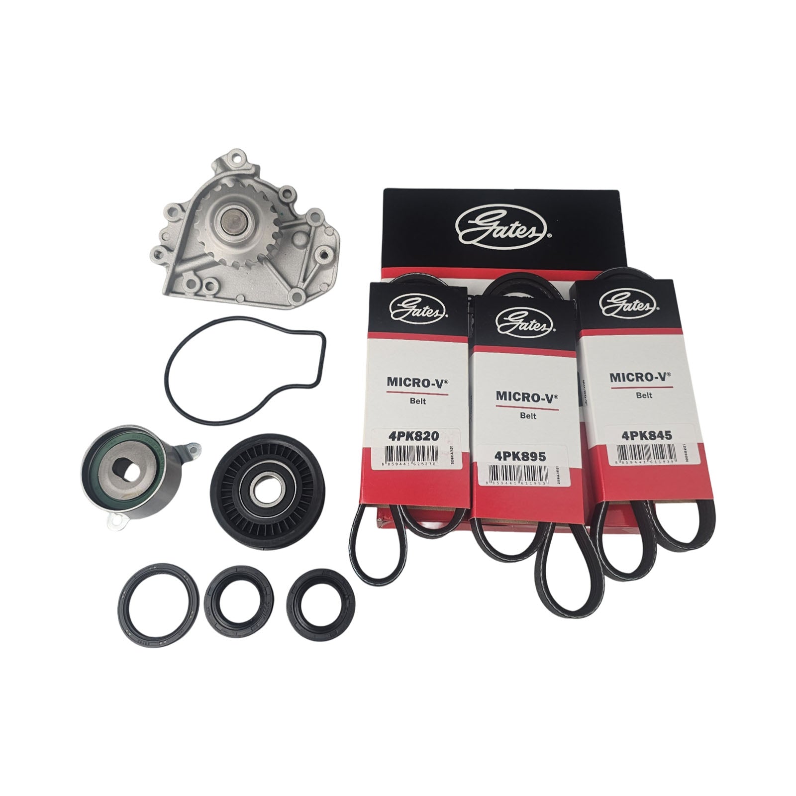 Timing Belt Kit+WP+Drive Belts+EP for Honda CRV RD B20B1 B20B3 B20B8 2.0L DOHC