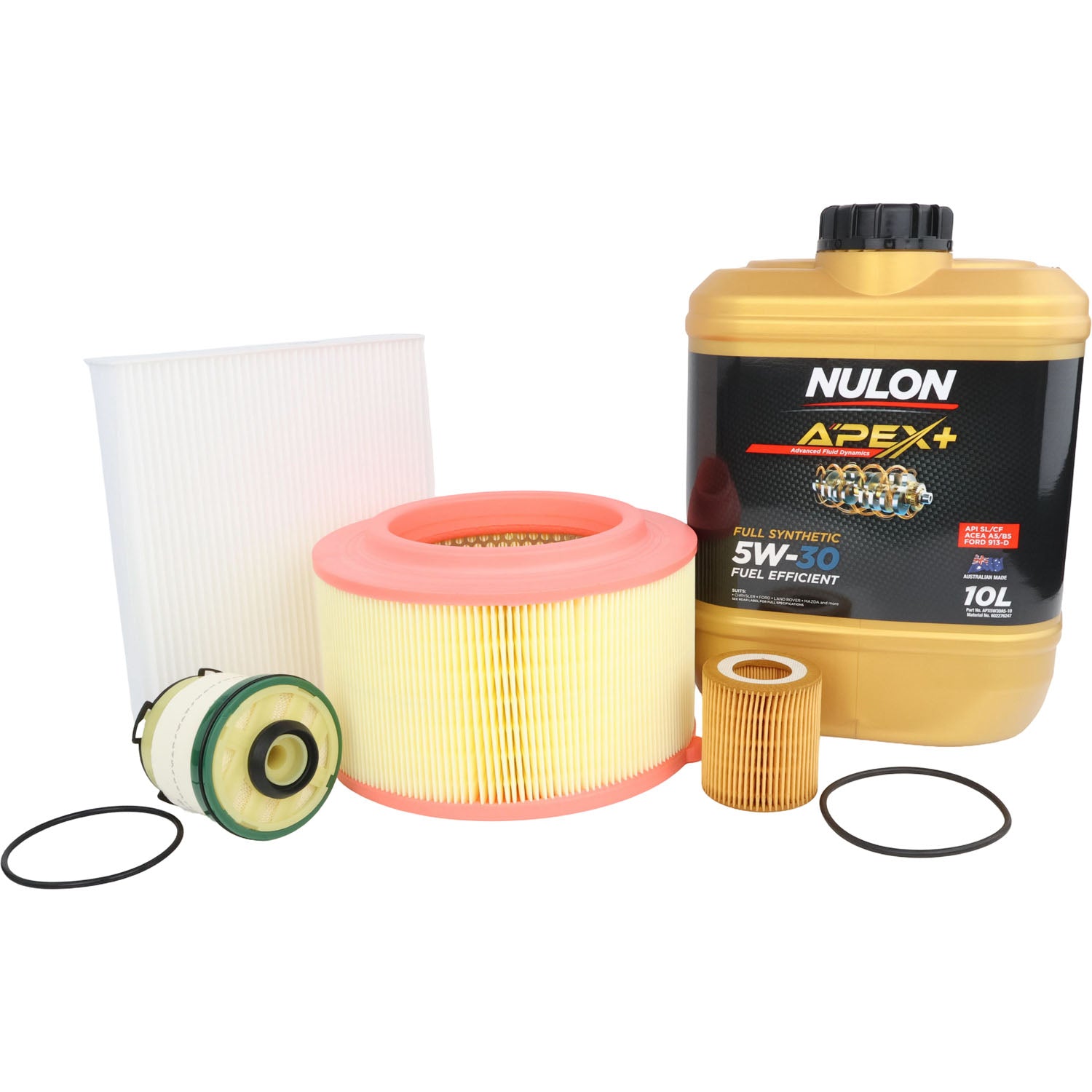 Oil Air(Round) Fuel Cabin Filters +Oil for Ford Ranger PX Mazda BT50 UP UR P5AT