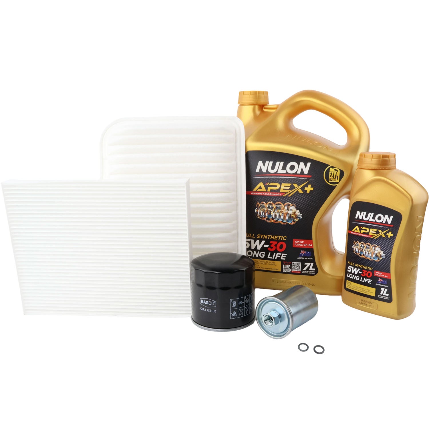 Oil Air Fuel Cabin Filter Kit +Oil for Ford Territory SY 4.0L Petrol BARRA190