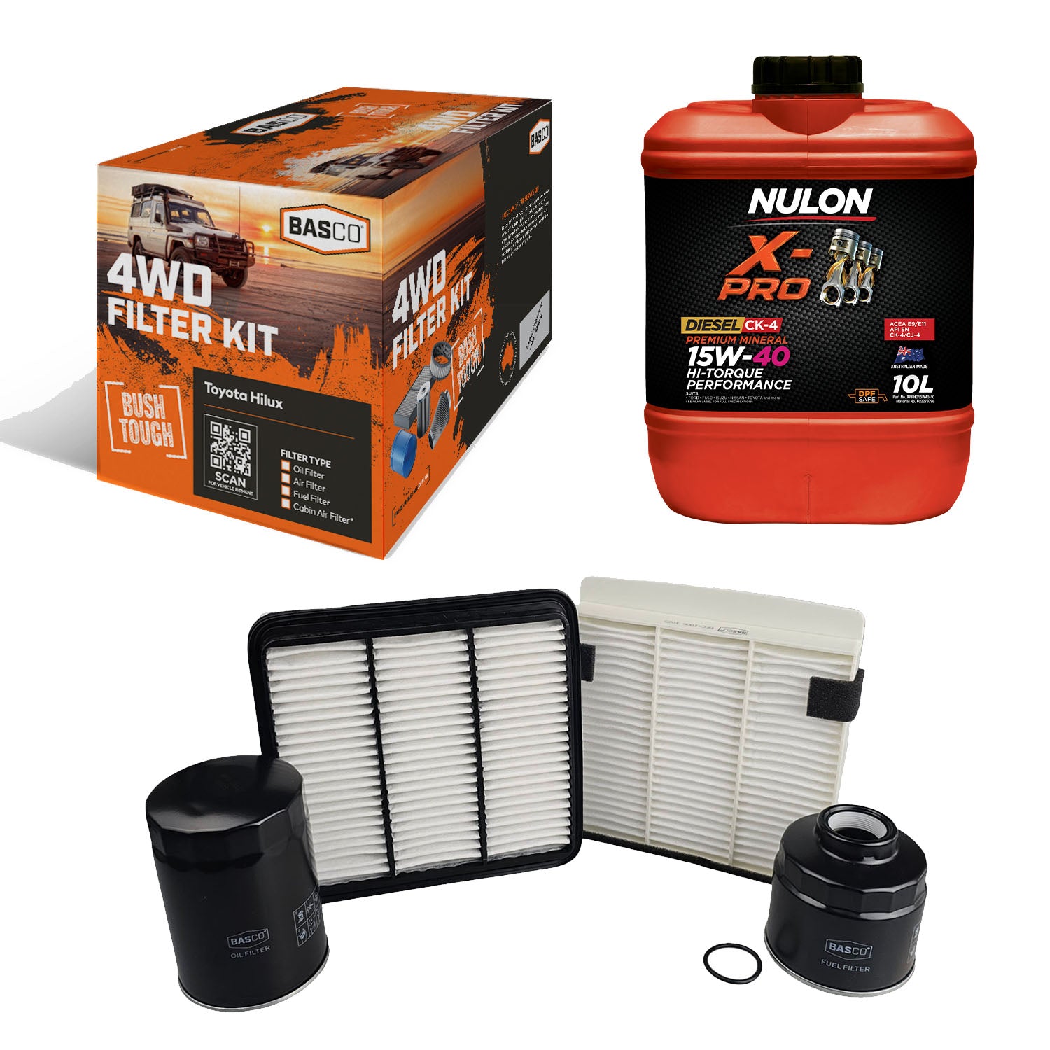 Oil Air Fuel Cabin Filter kit +Oil for Mitsubishi Triton ML 3.2L Diesel 4M41T