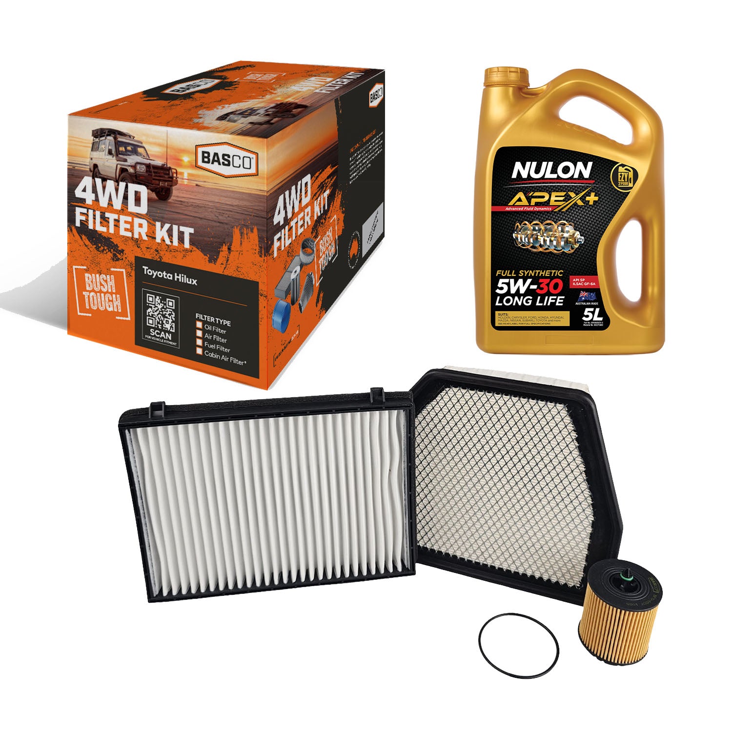 Oil Air Cabin Filter kit +Oil for Holden Captiva 5, 7 CG 2.4L Petrol LE9 2012~19