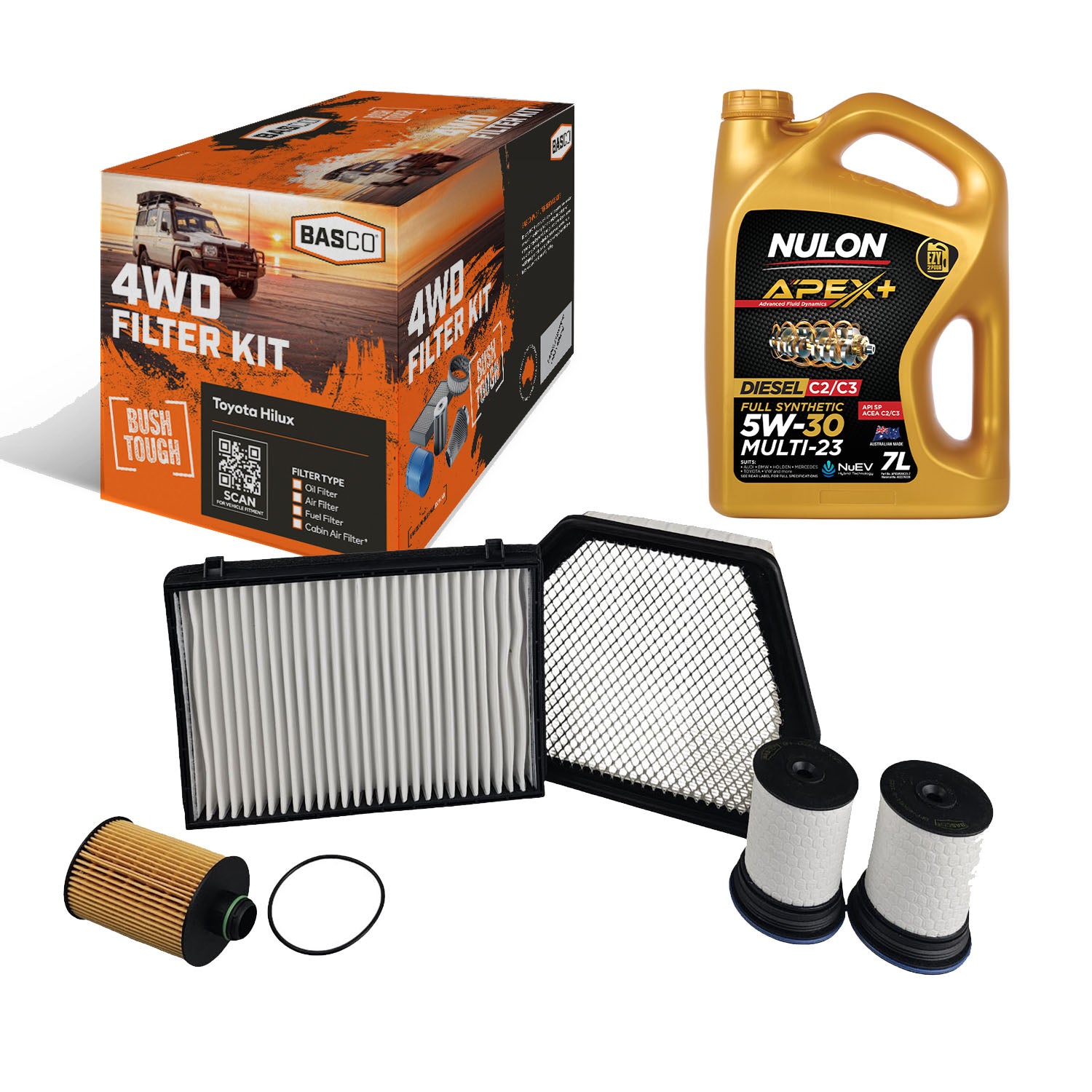 Oil Fuel Air Cabin Filter + Oil kit for Holden Captiva 5, 7 CG 2.2L Z22D1 12~19