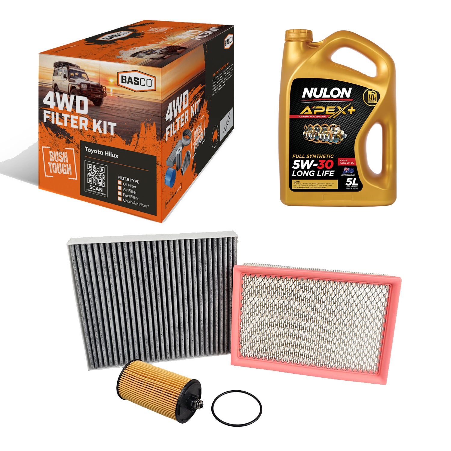 Oil(diff.) Air Cabin Filter kit+Oil for Holden Cruze JH F18D4 Trax TJ B14NET