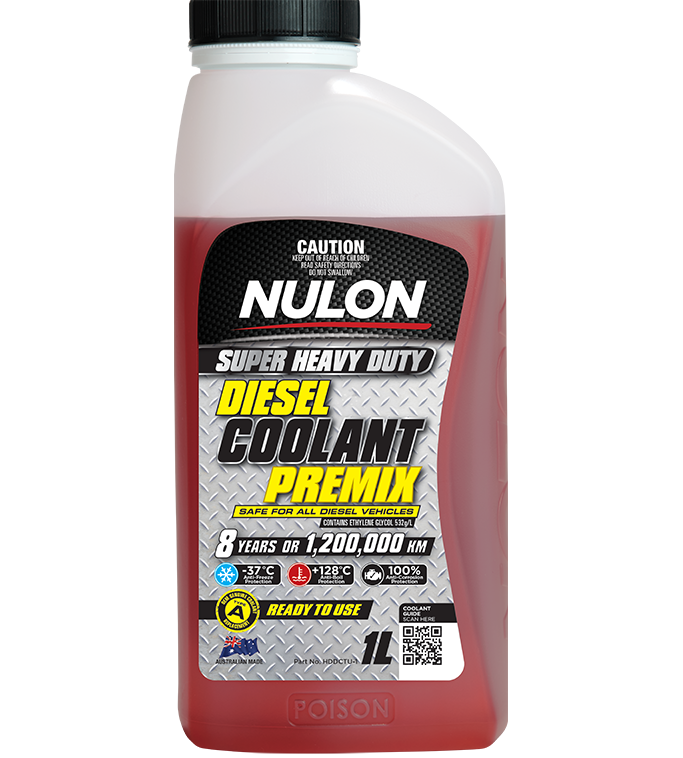 Nulon Super Heavy Duty Diesel Coolant Premix 1 Litre - HDDCTU-1