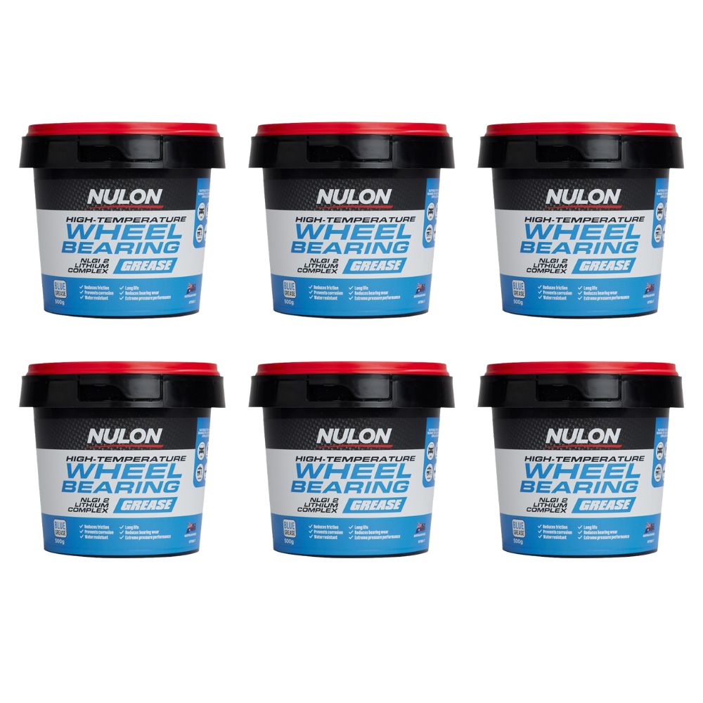 Set of 6 Nulon High-Temperature Wheel Bearing NLGI 2 Lithium Complex Grease 500g