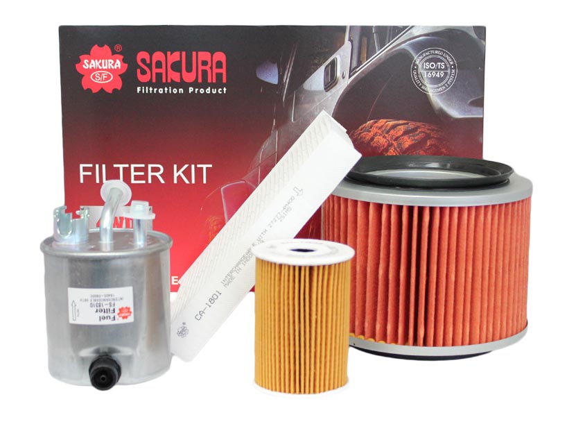 K-18240 - Sakura 4WD Filter Kit for Nissan Patrol GU Y61 3.0L ZD30DDTi 2007-2017