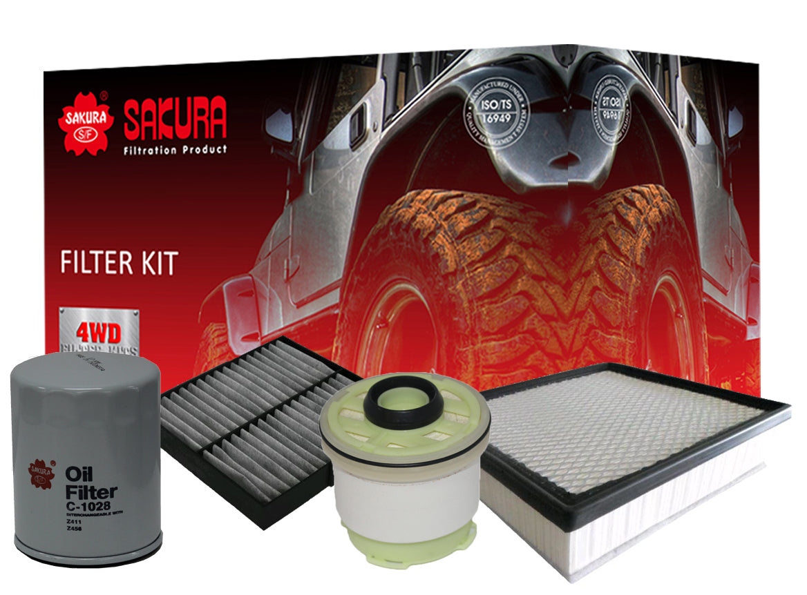K-18330 Sakura 4WD Filter Kit For Mitsubishi Pajero QE QF Triton MQ MR 2.4L 4N15