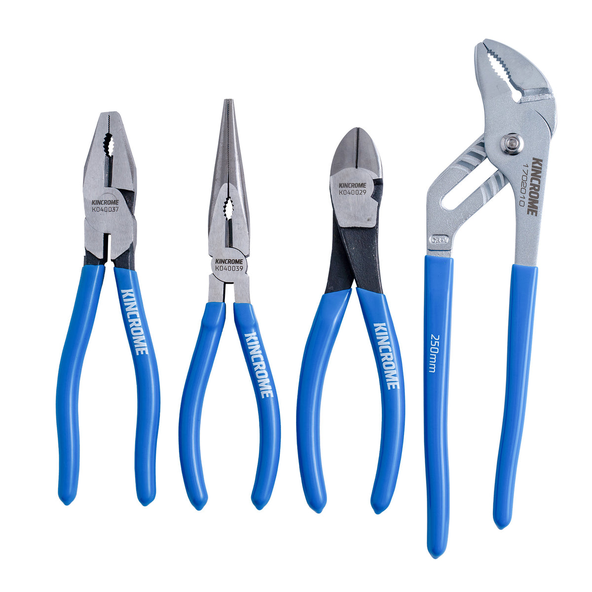 4 Piece Vinyl Grip Plier Set - K040064