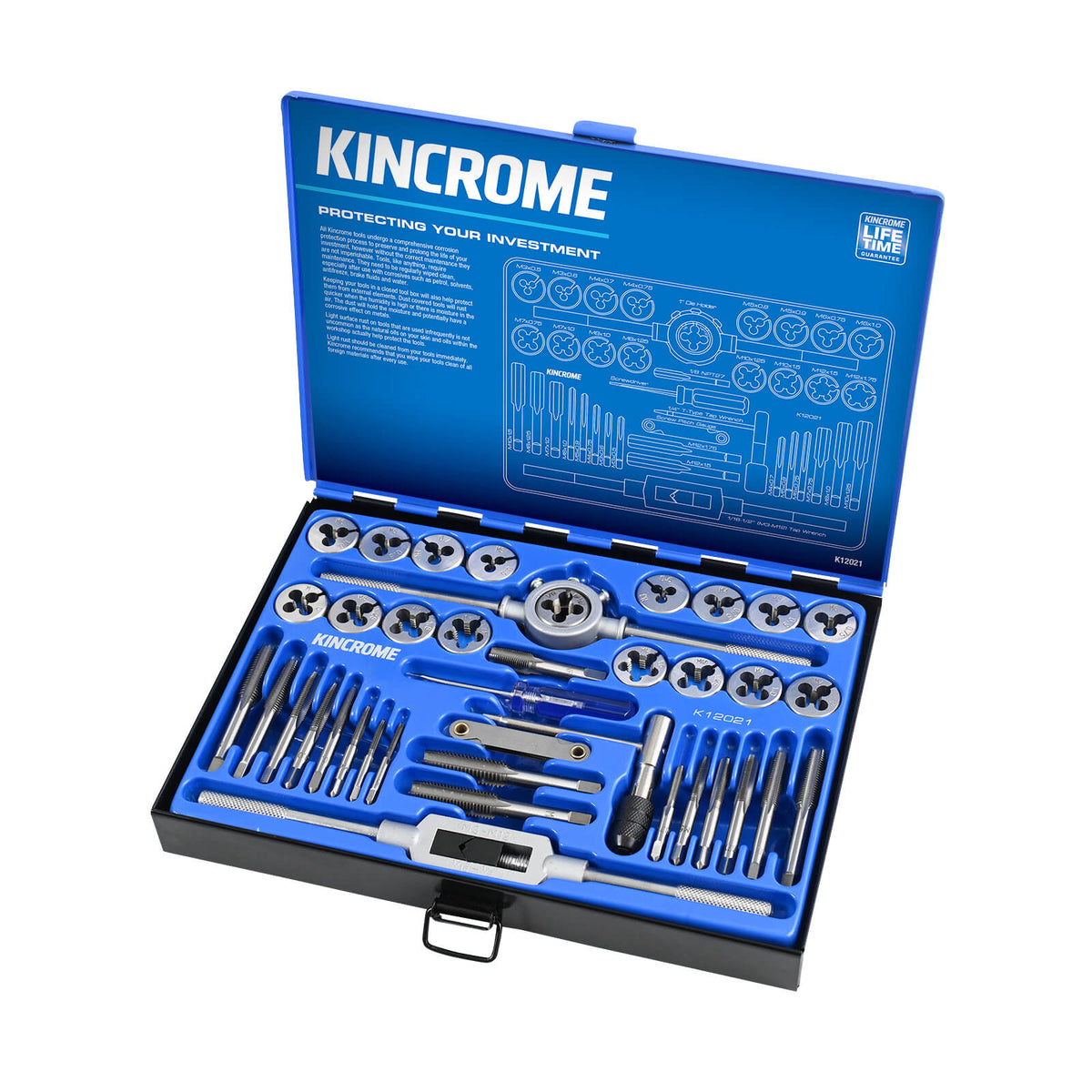Tap & Die Set 39 Piece Metric - K12021